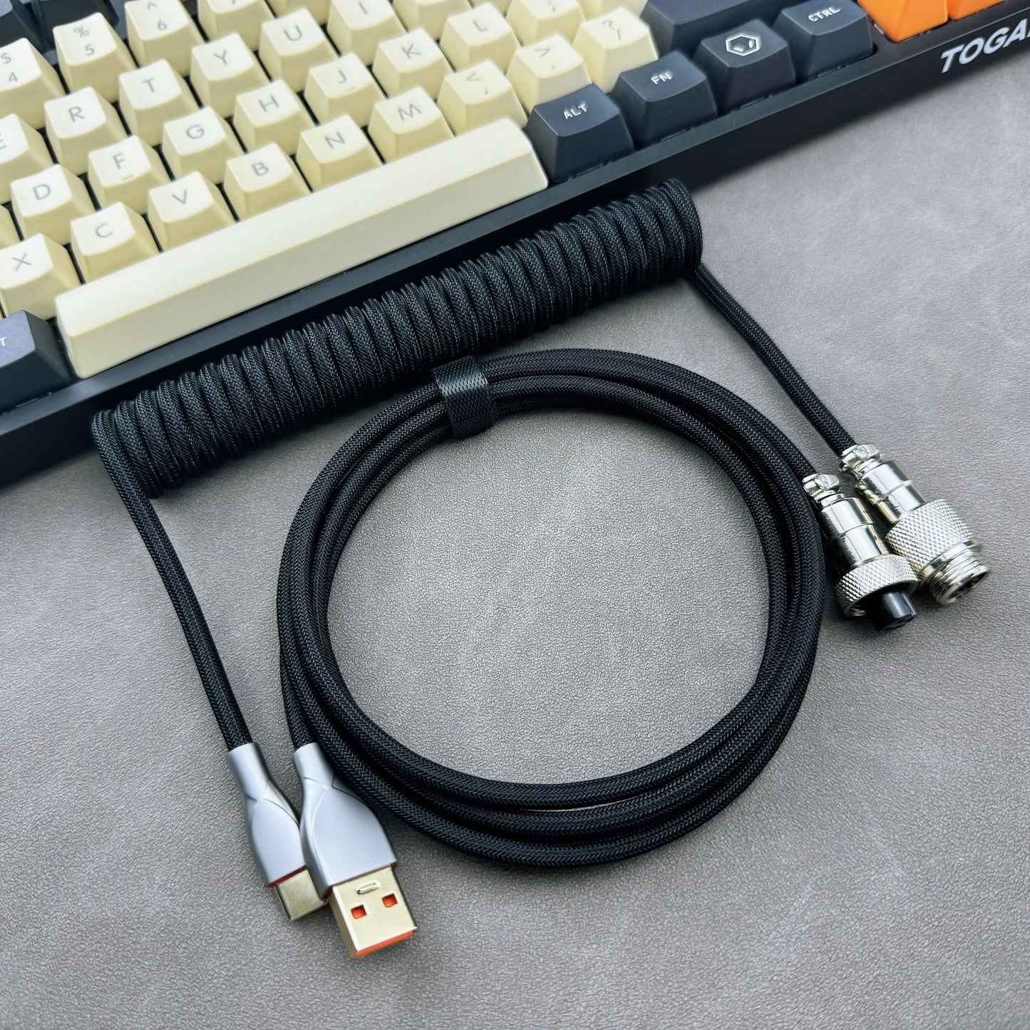 Stretchable Coiled Cable USB-C Type