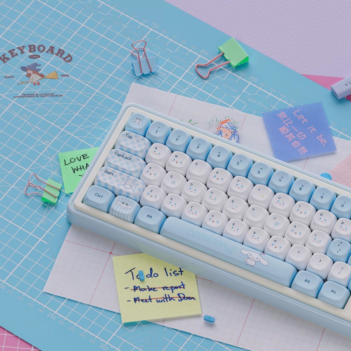 UR65 Blue/Pink/Red Mechanical Customized Keyboard (Tri-mode Gasket Hot Swap RGB Support QMK/VIA)