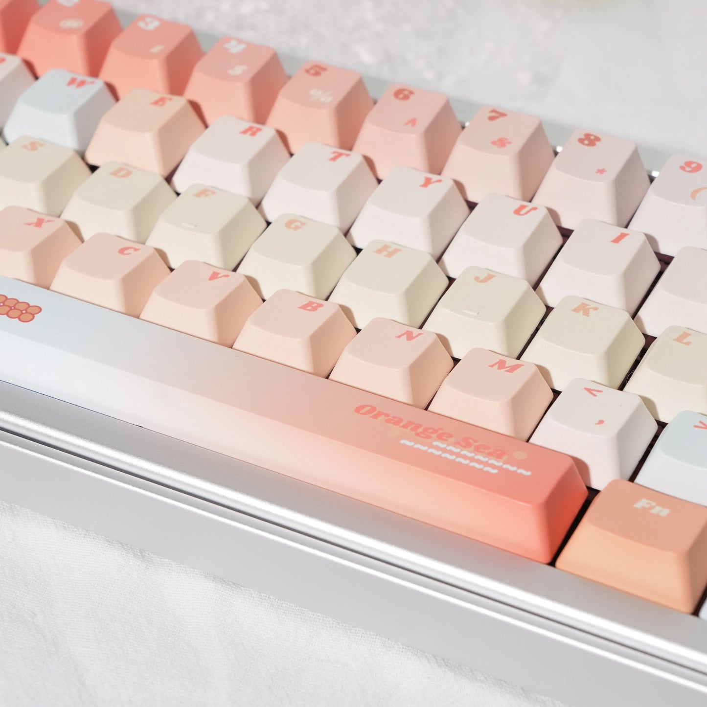 #0226 Orange Sea Keycaps designed by Endless Lab (not including keyboard)