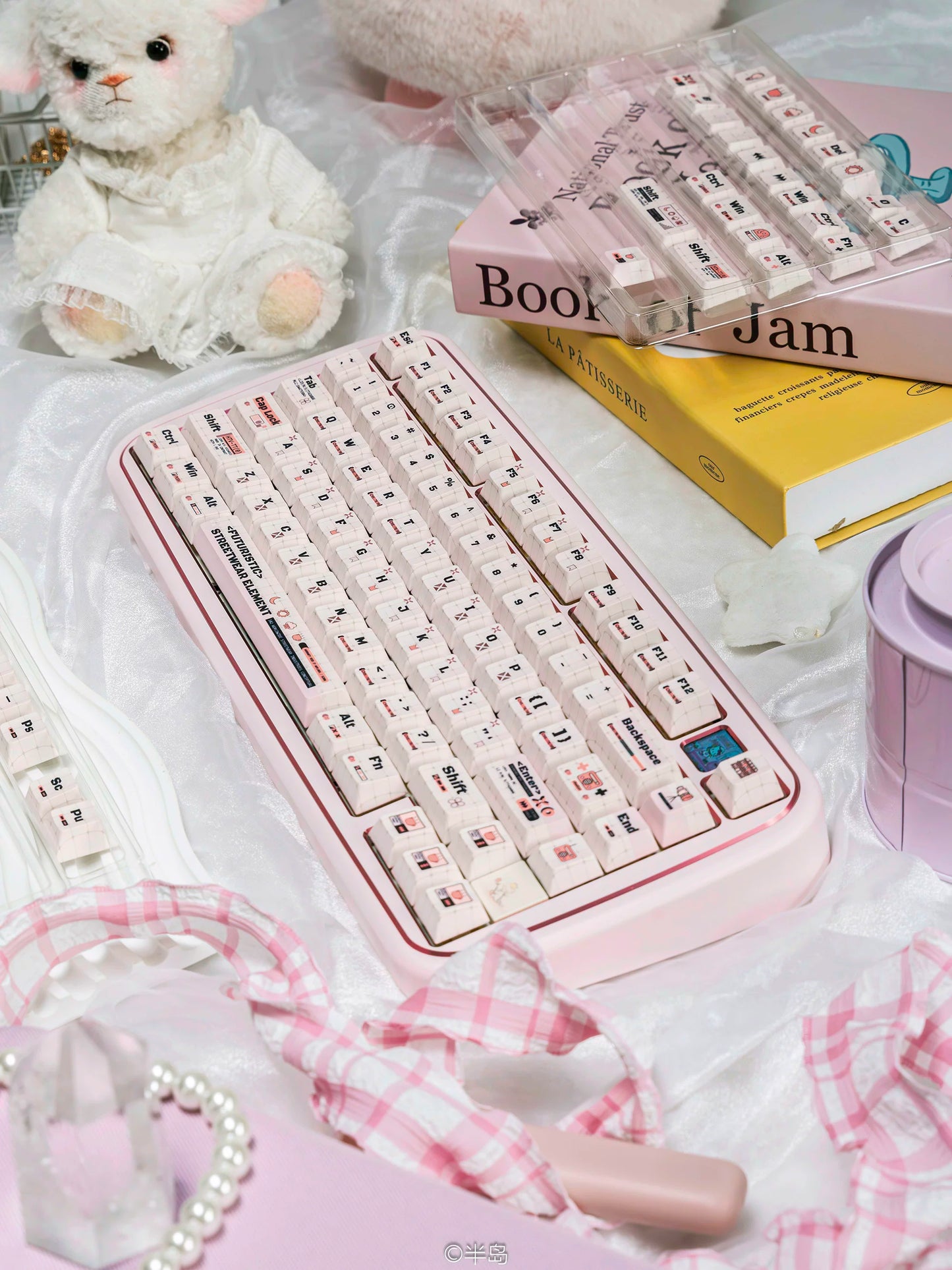 #0256 Cute Coder Keycap Cherry Profile Designed By URE（not including keyboard）