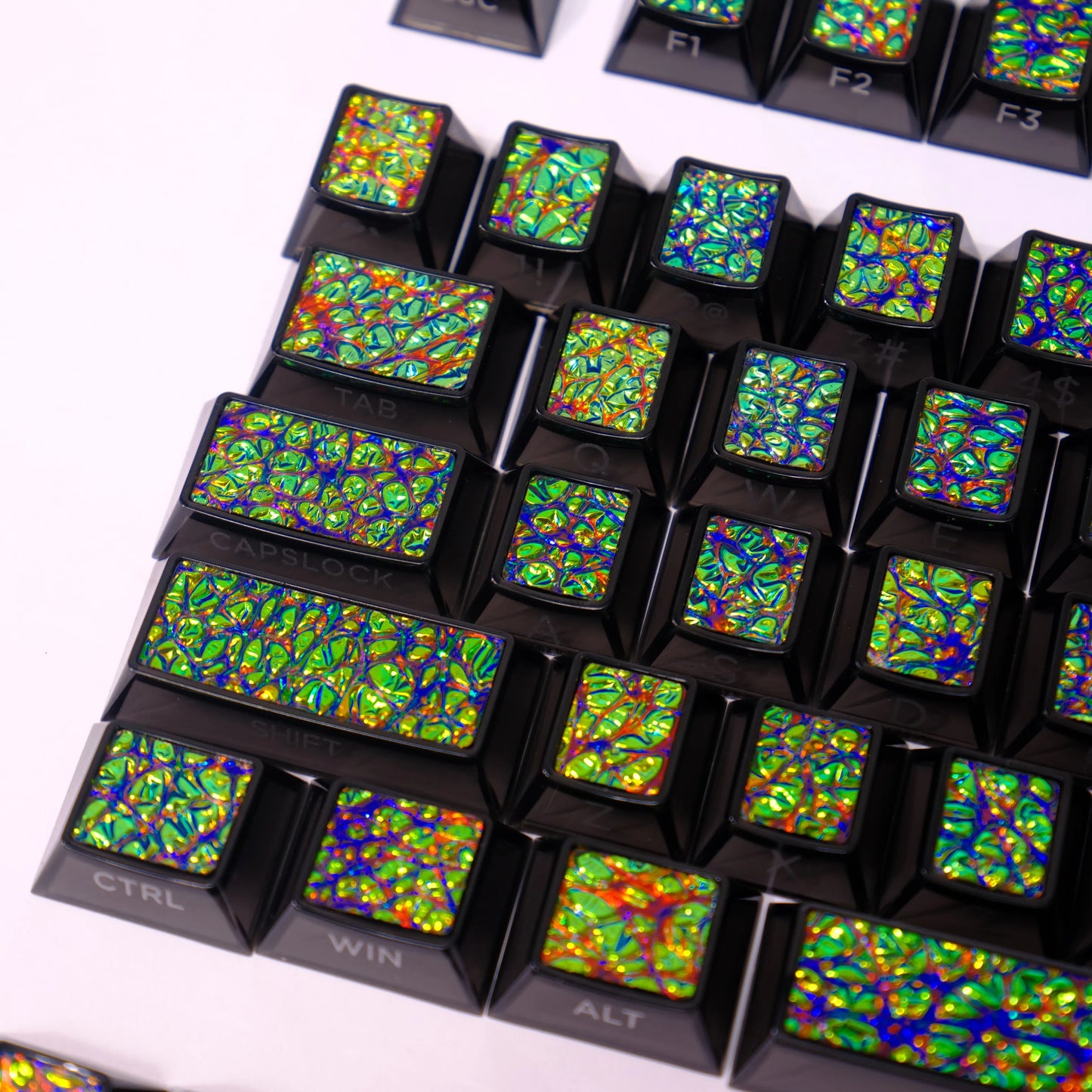 #0251Metal Paint Mixing Coated Keycap Cherry Profile (Not including keyboard)