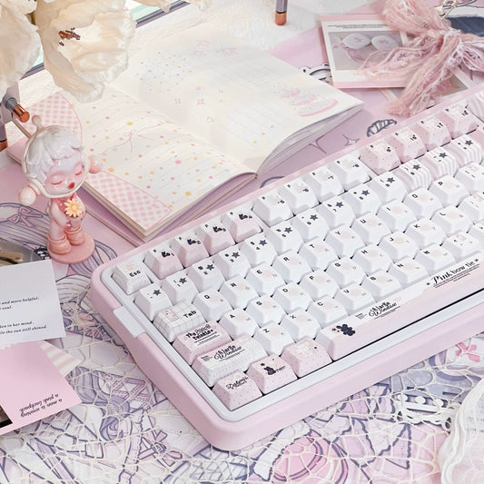 #0240 Pale Pink Grandules of Emotion Keycap Cherry Profile Designed by Dirty Cat Studio (not Including Keyboard)