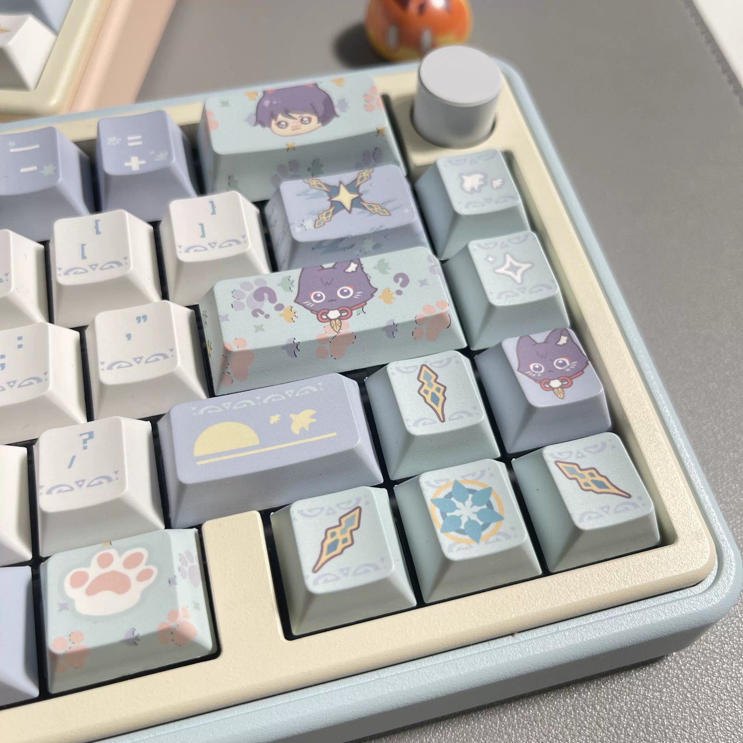 110 Sigewinne /wanderer /Chopper Keycap Cute Pastel Pink Blue Yellow Keycaps