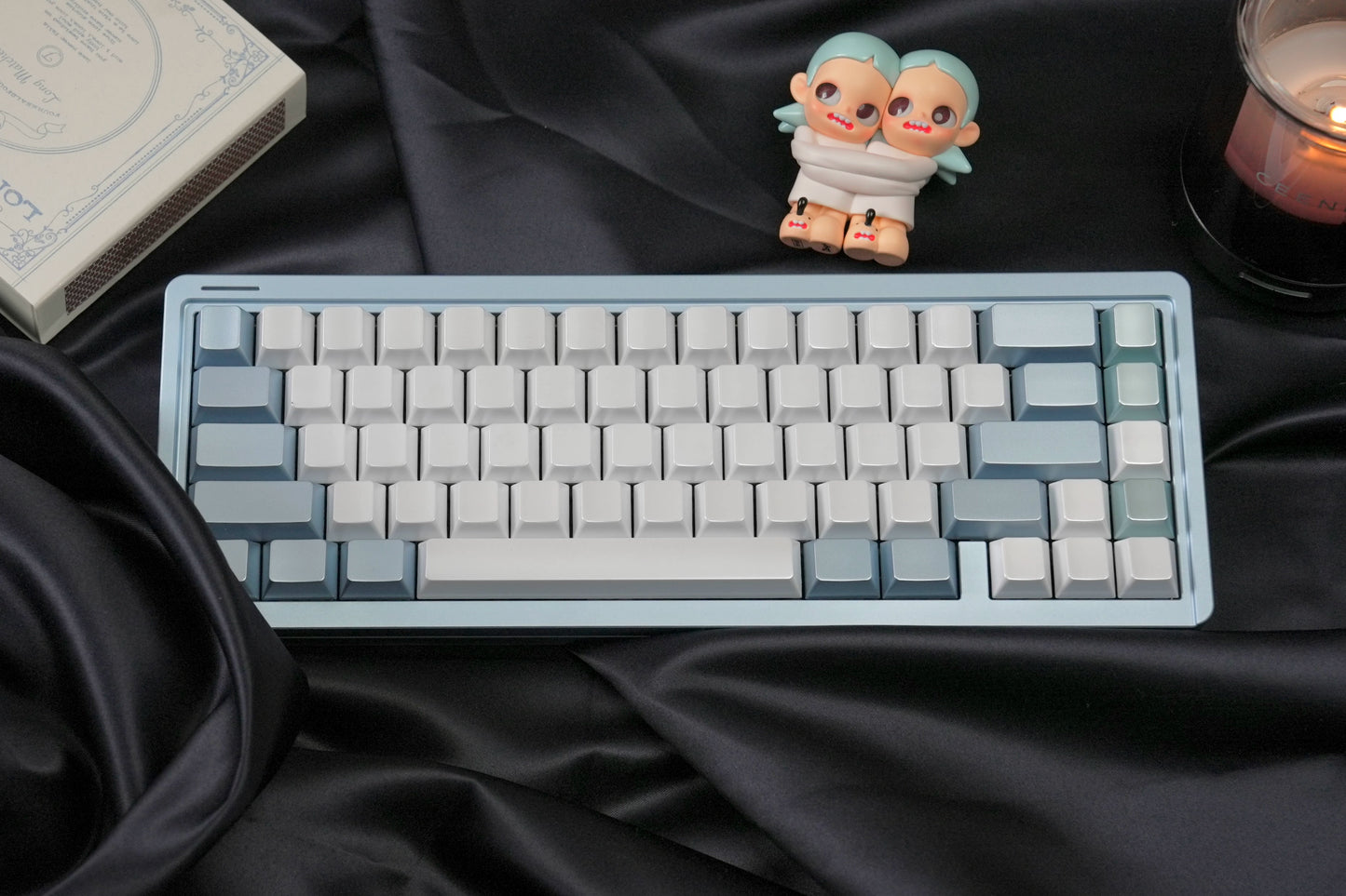 Silver Pearl Tears Cherry Profile Keycaps Keyria Labs Design