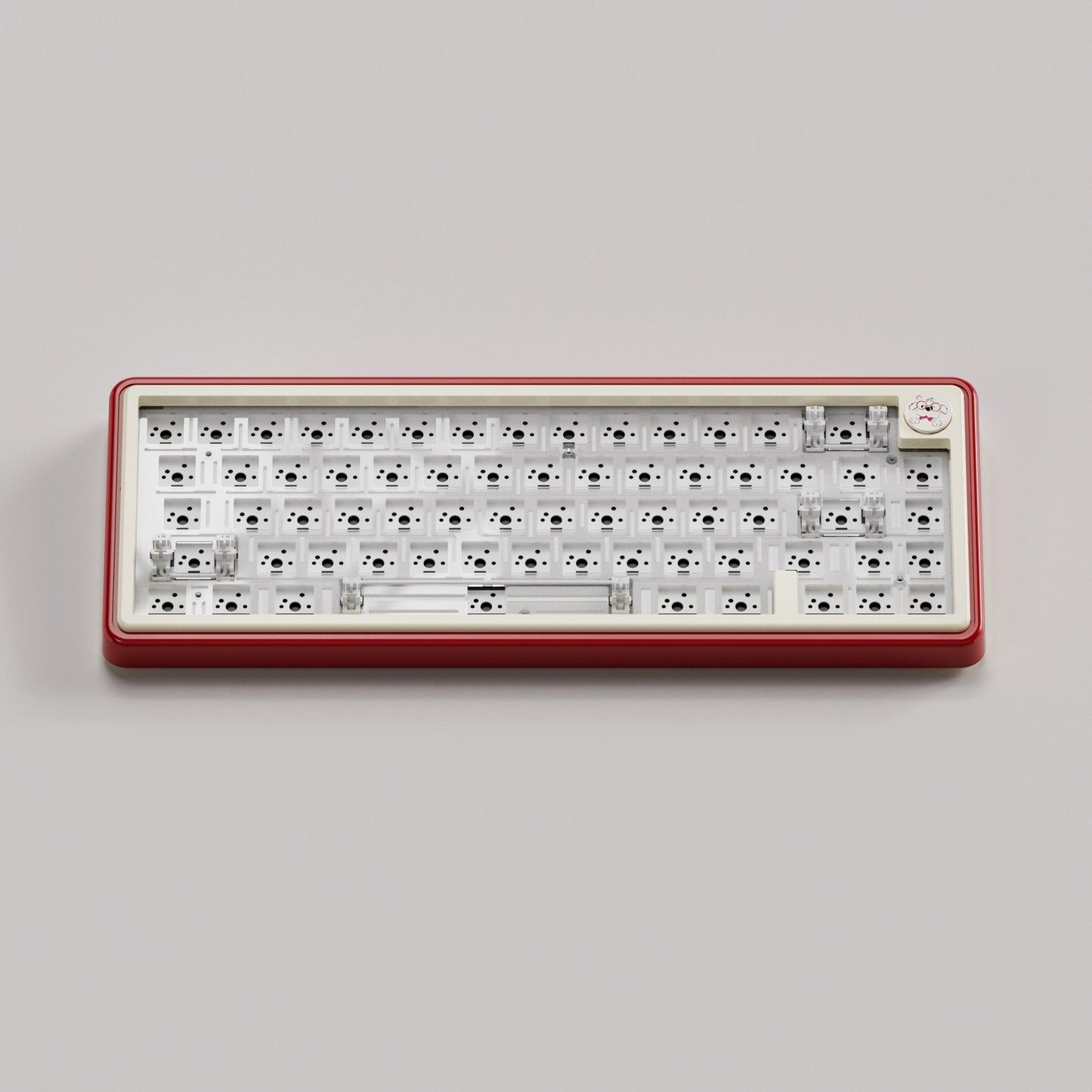 UR65 Blue/Pink/Red Mechanical Customized Keyboard (Tri-mode Gasket Hot Swap RGB Support QMK/VIA)