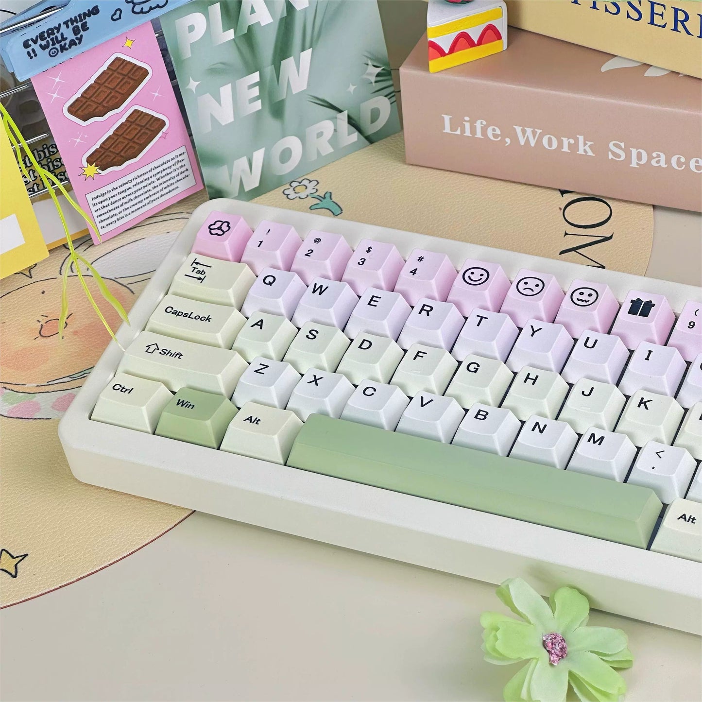 002 Peach Grape Oolong Tea Keycap Cherry Profile 139 Keys