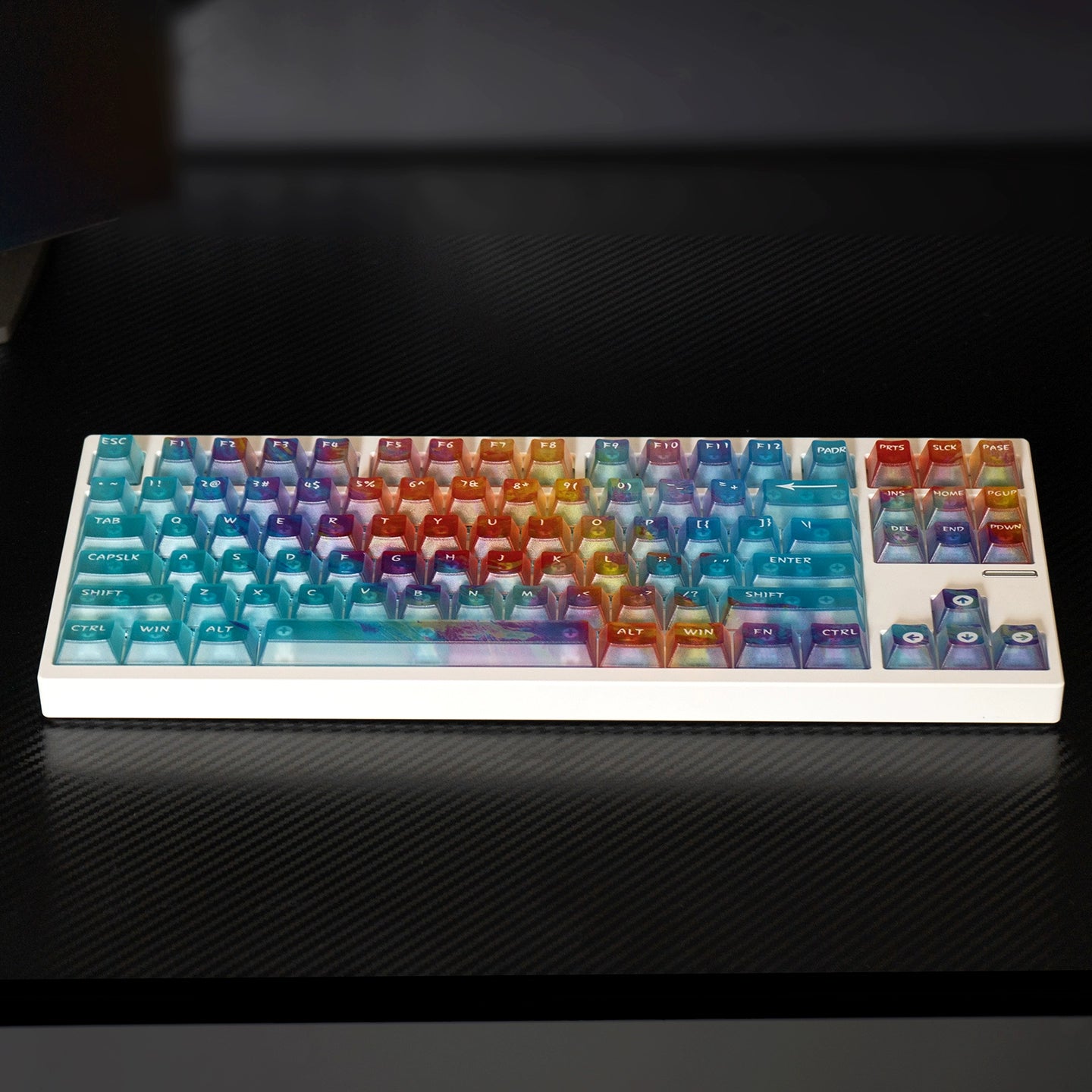 #0214 Neon/Universe/Star Gradually Change Foggy Matte Keycap（not including keyboard）