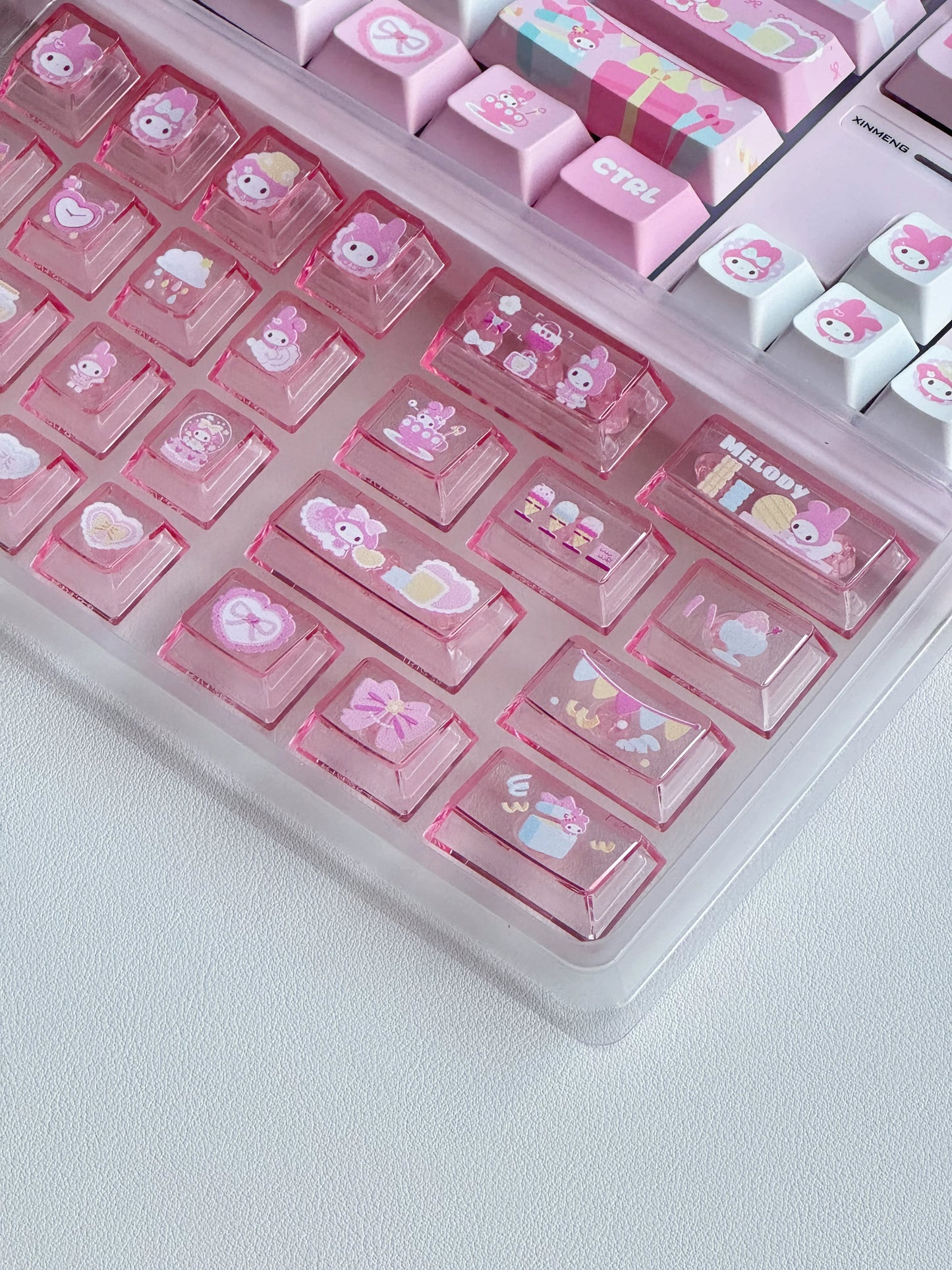 #0254 Melody Pink Cute Keycap (not including keyboard)