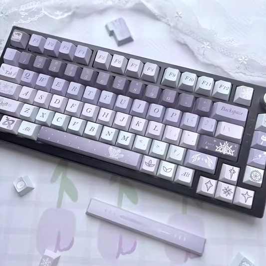 084 Blue Purple Gradual Change Naraka Bladepoint 150 Keys Cherry Profile Keycap