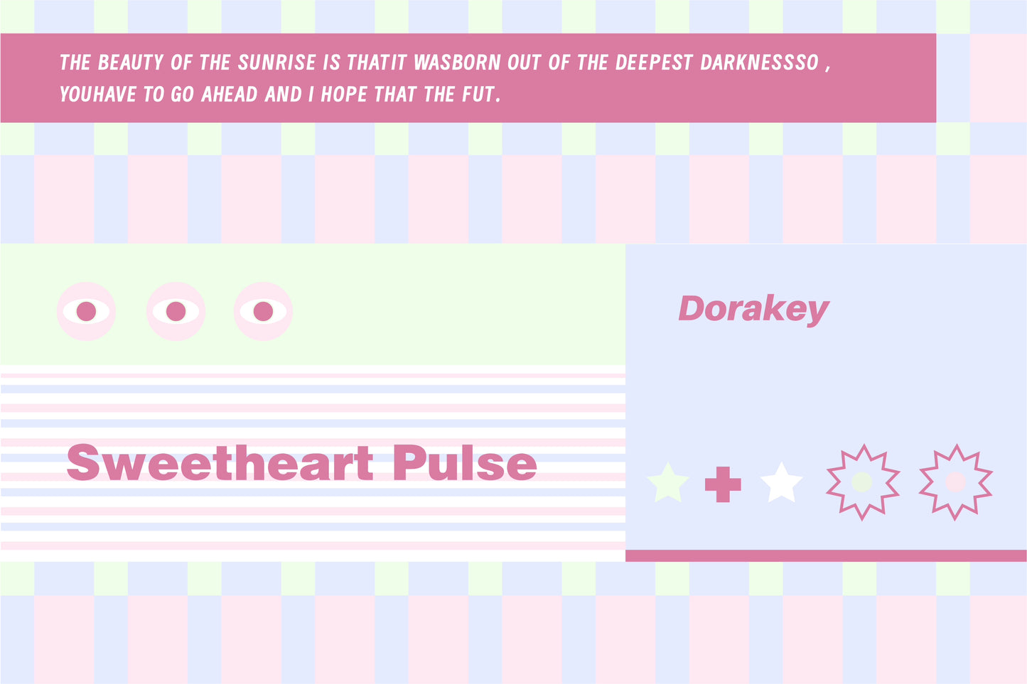 #0222 Macaron Sweetheart Pulse Keycap Designed By Dorakey（not including the keyboard）