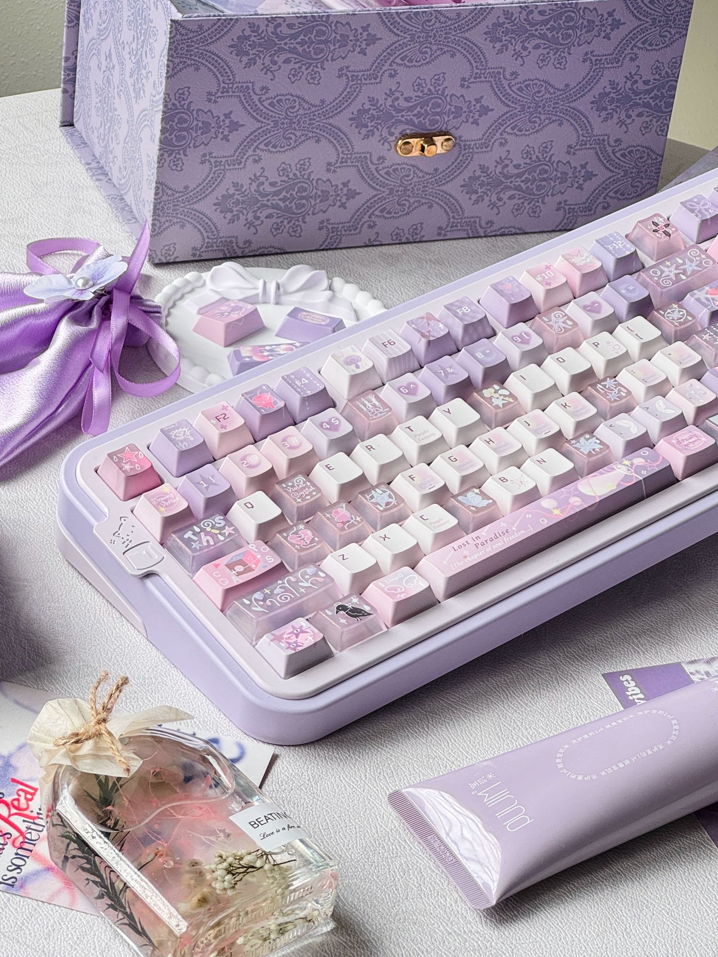 #0291 Purple Day Dream Keycaps Cherry Profile Designed By MoCoo