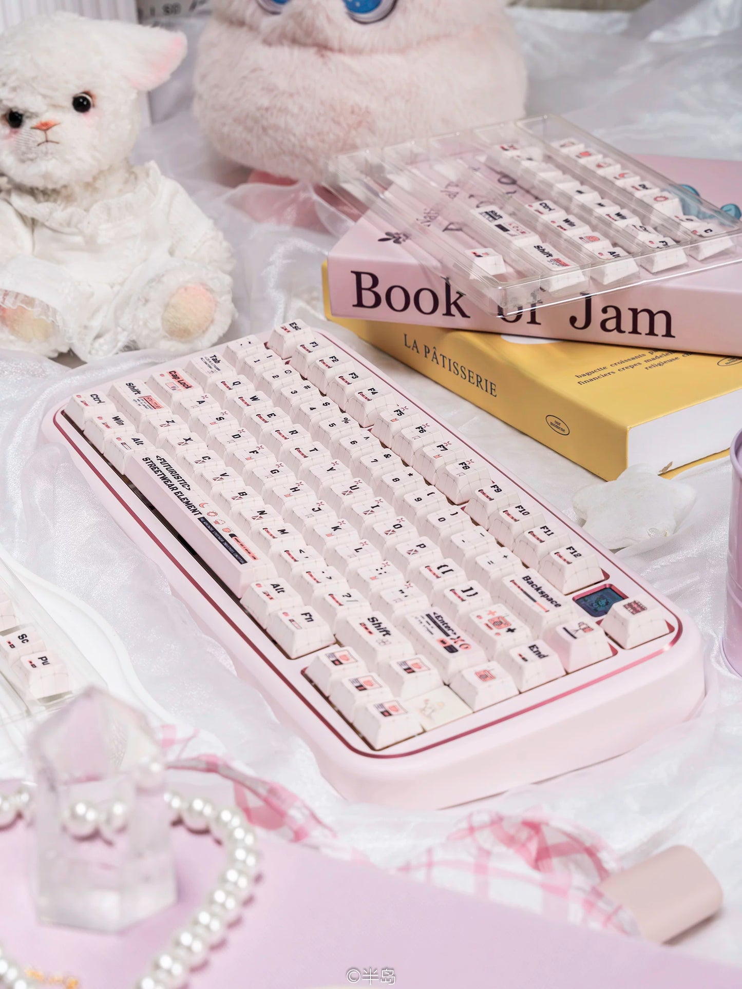#0256 Cute Coder Keycap Cherry Profile Designed By URE（not including keyboard）