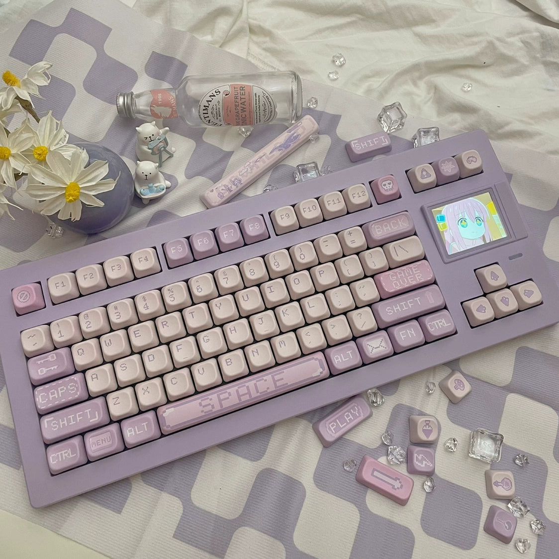 Pixel Magic Potion Purple Keycap Cherry/foa Profial Bobo Cat Studio