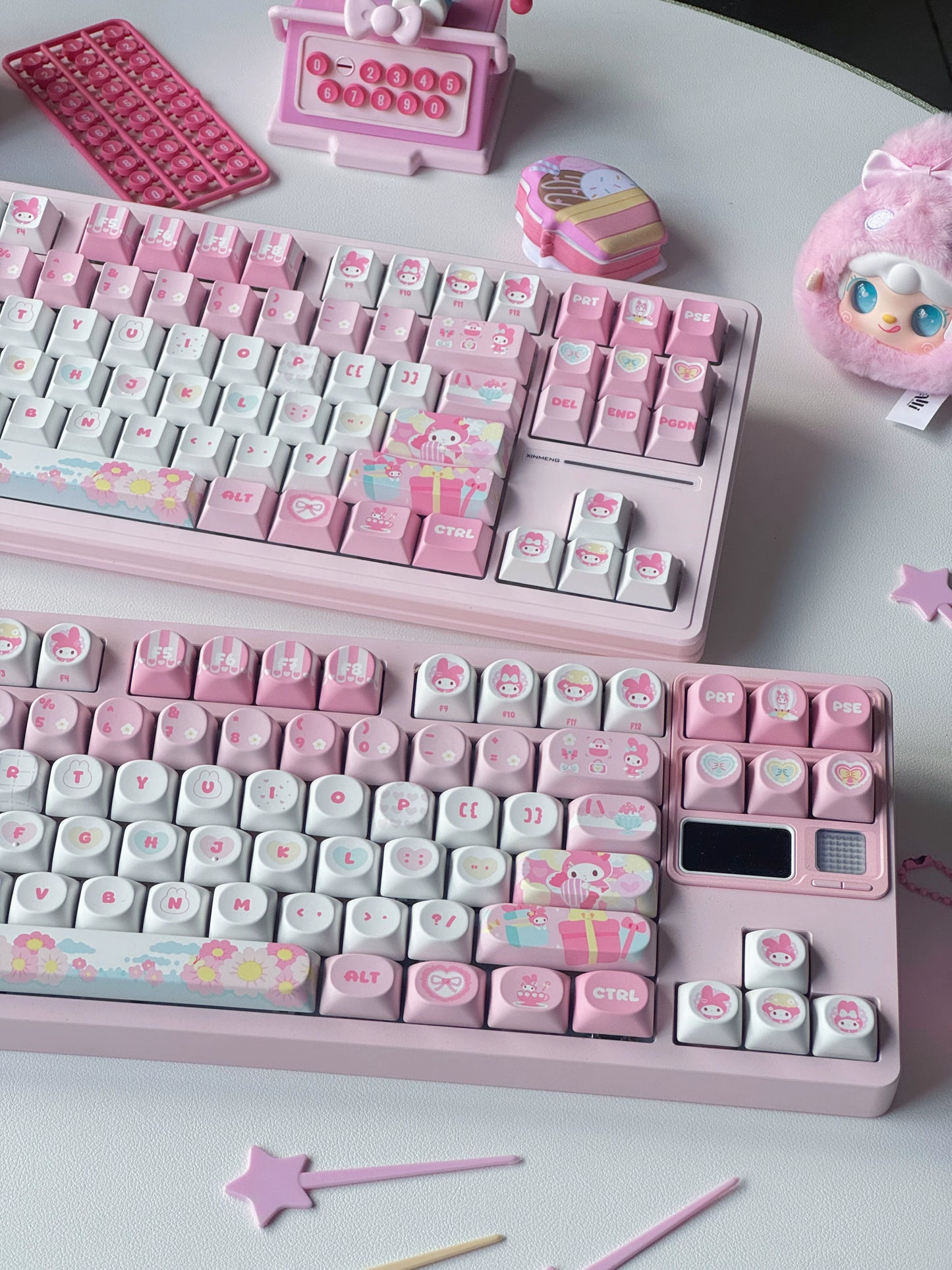 #0254 Melody Pink Cute Keycap (not including keyboard)