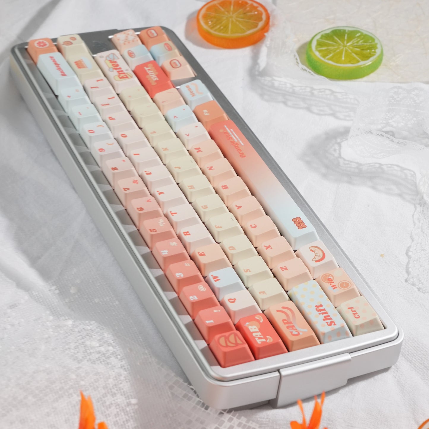 #0226 Orange Sea Keycaps designed by Endless Lab (not including keyboard)