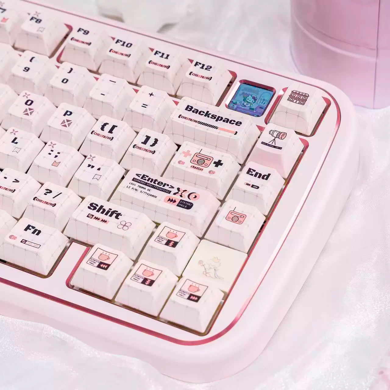 #0256 Cute Coder Keycap Cherry Profile Designed By URE（not including keyboard）