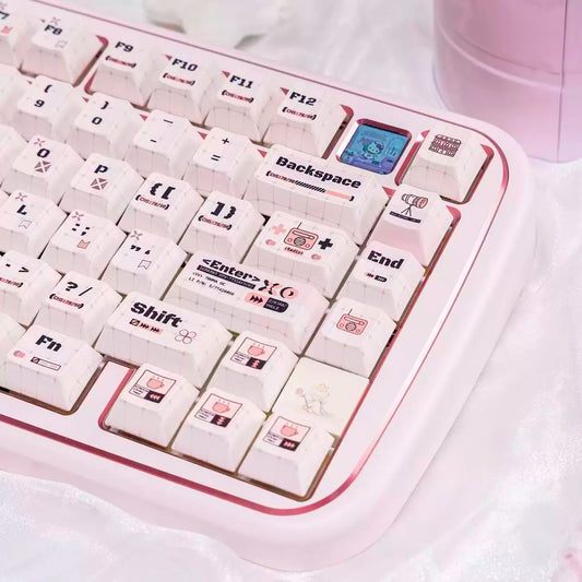 #0256 Cute Coder Keycap Cherry Profile Designed By URE（not including keyboard）