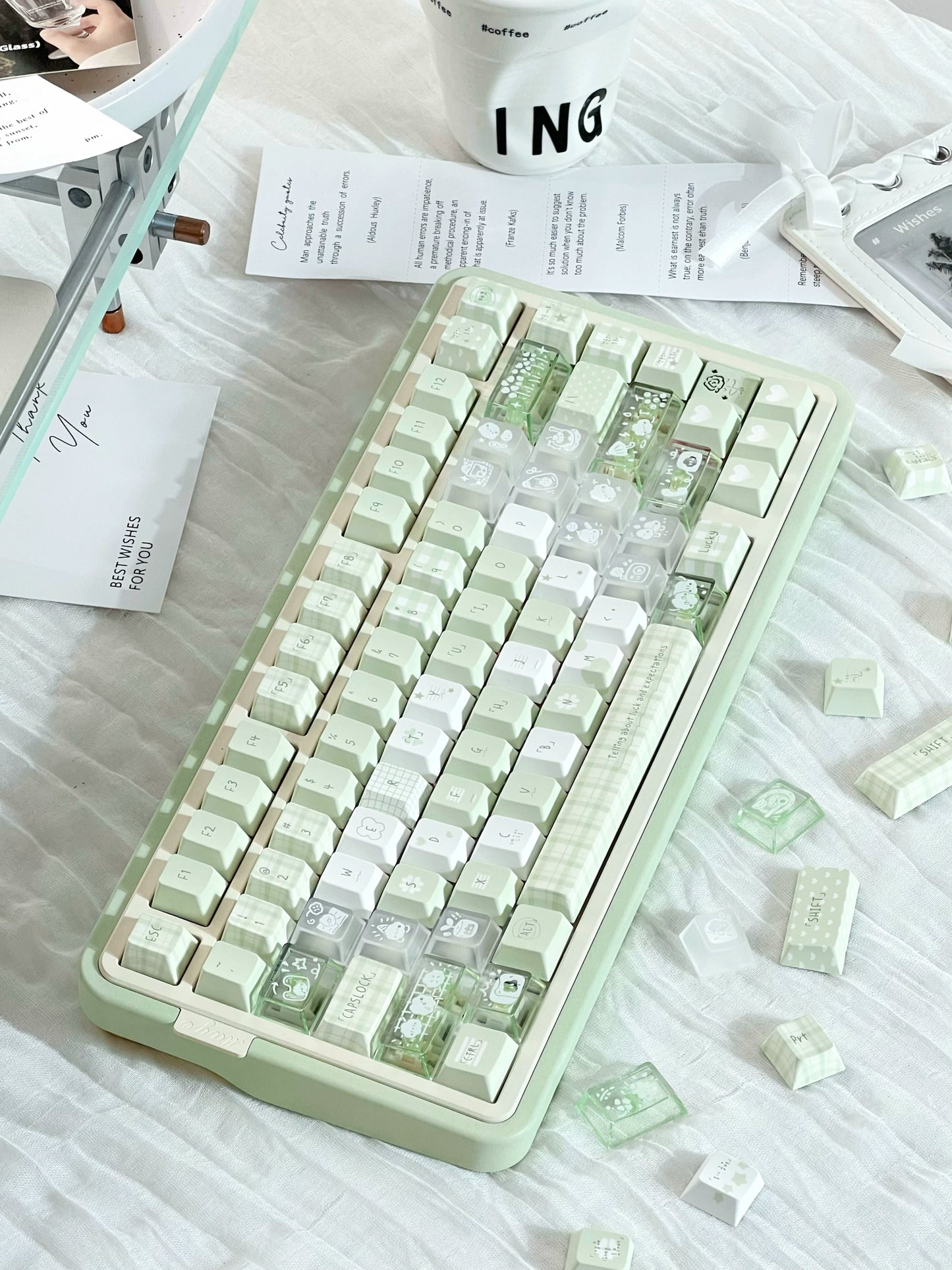 #0210 Forest Talk Fresh Pale Green Keycap (not including keyboard)