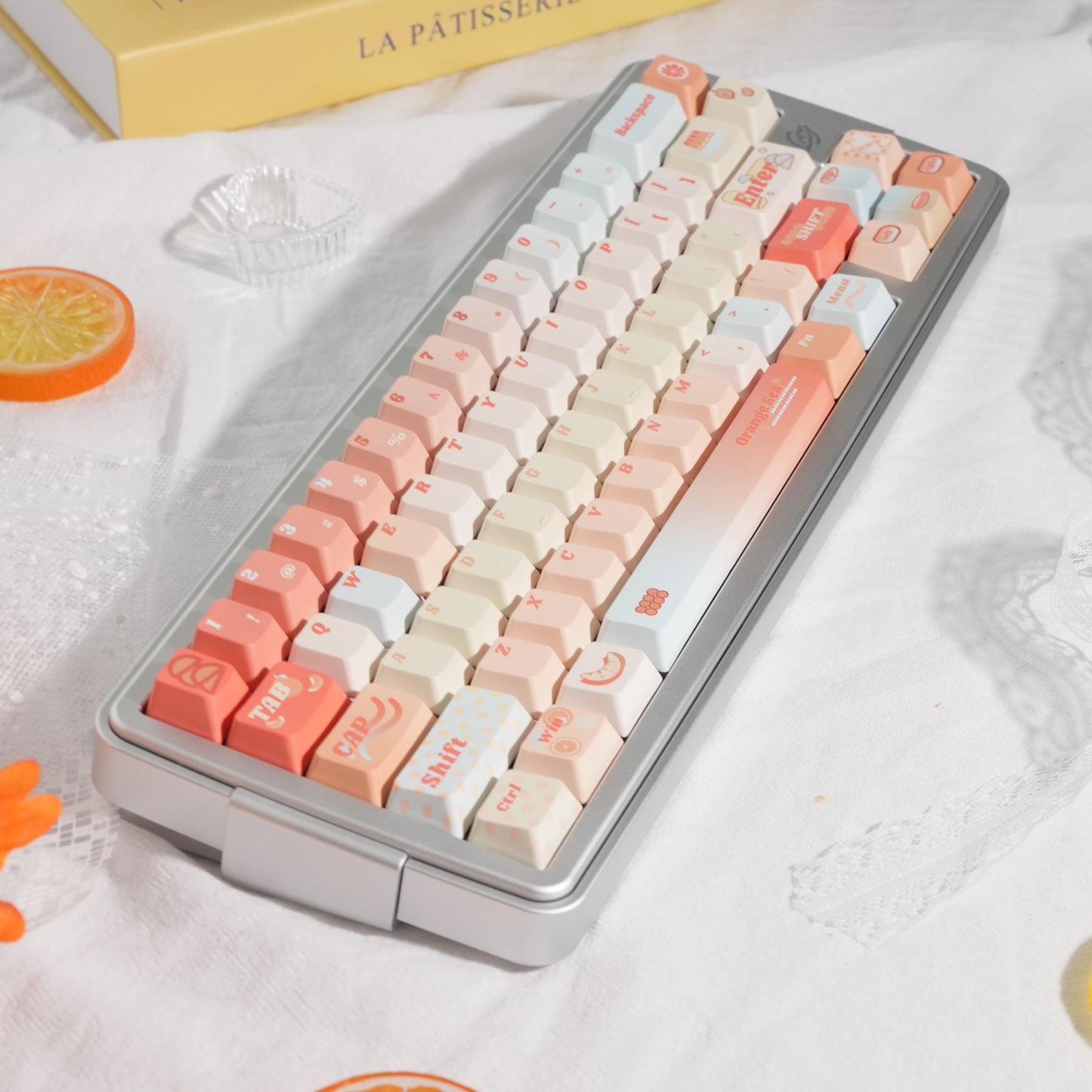 #0226 Orange Sea Keycaps designed by Endless Lab (not including keyboard)