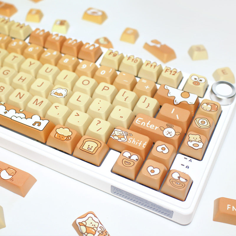 strawberryjam1986 cute fried egg theme keycap XDA profile keycap set