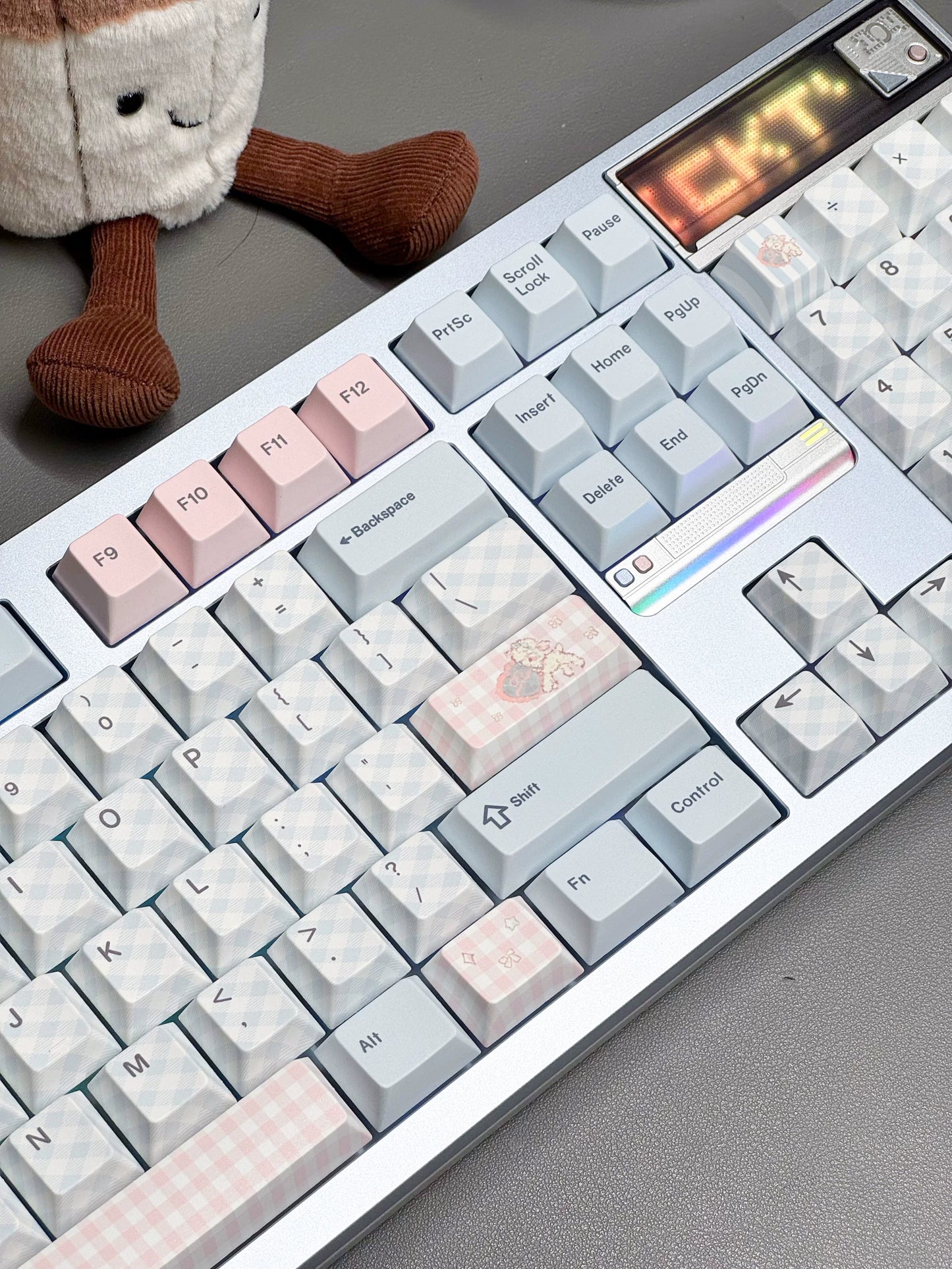 #0260 Pale Blue Pink Sweet Sheep Dream Cherry Profile Keycap Set Designed By Keyria Labs (not Including Keyboard)