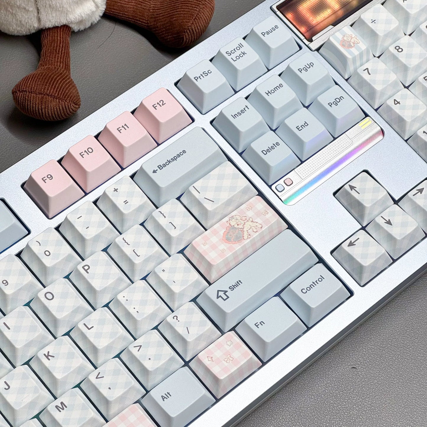 #0260 Pale Blue Pink Sweet Sheep Dream Cherry Profile Keycap Set Designed By Keyria Labs (not Including Keyboard)