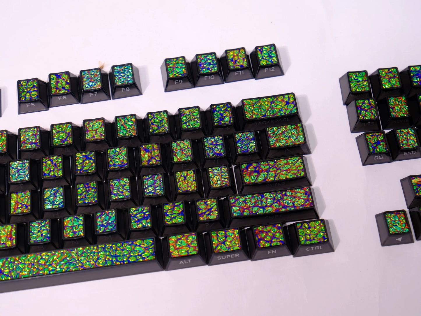 #0251Metal Paint Mixing Coated Keycap Cherry Profile (Not including keyboard)