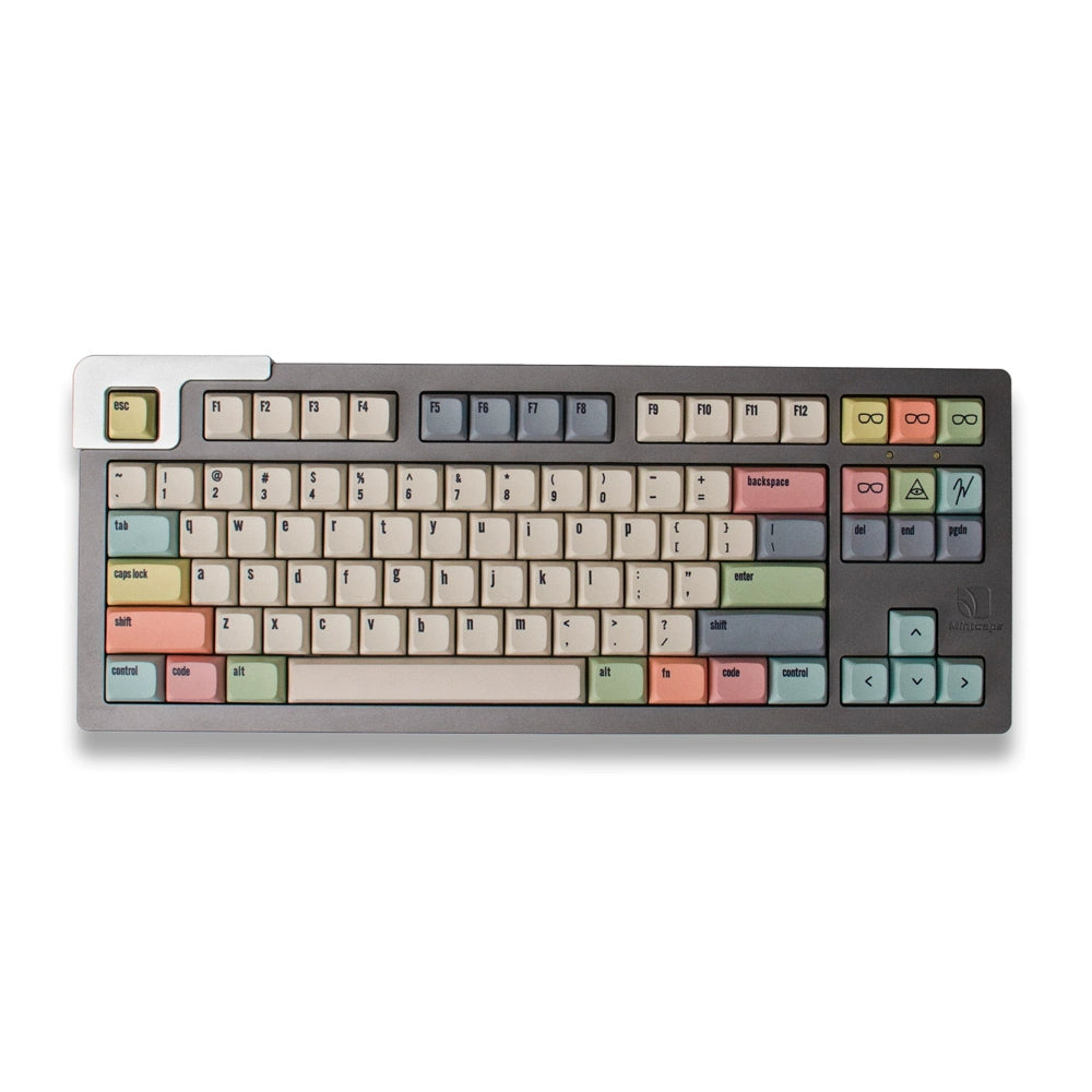 Vintage Beige Mint Candy Canvas Keycap 133 Key XDA Profile Mechanical Keyboard Keycaps