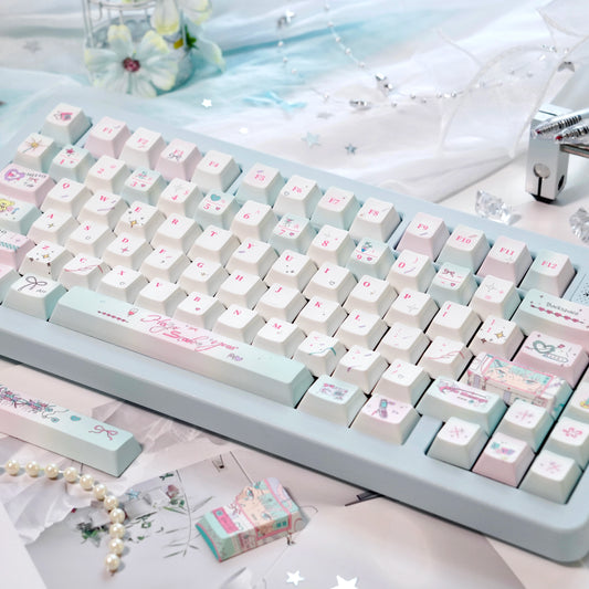 #0225 Green Jubilee Mint Keycap Cherry Profile Designed By LilyX Labs（not including keyboard)