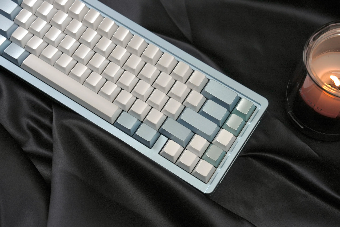 Silver Pearl Tears Cherry Profile Keycaps Keyria Labs Design