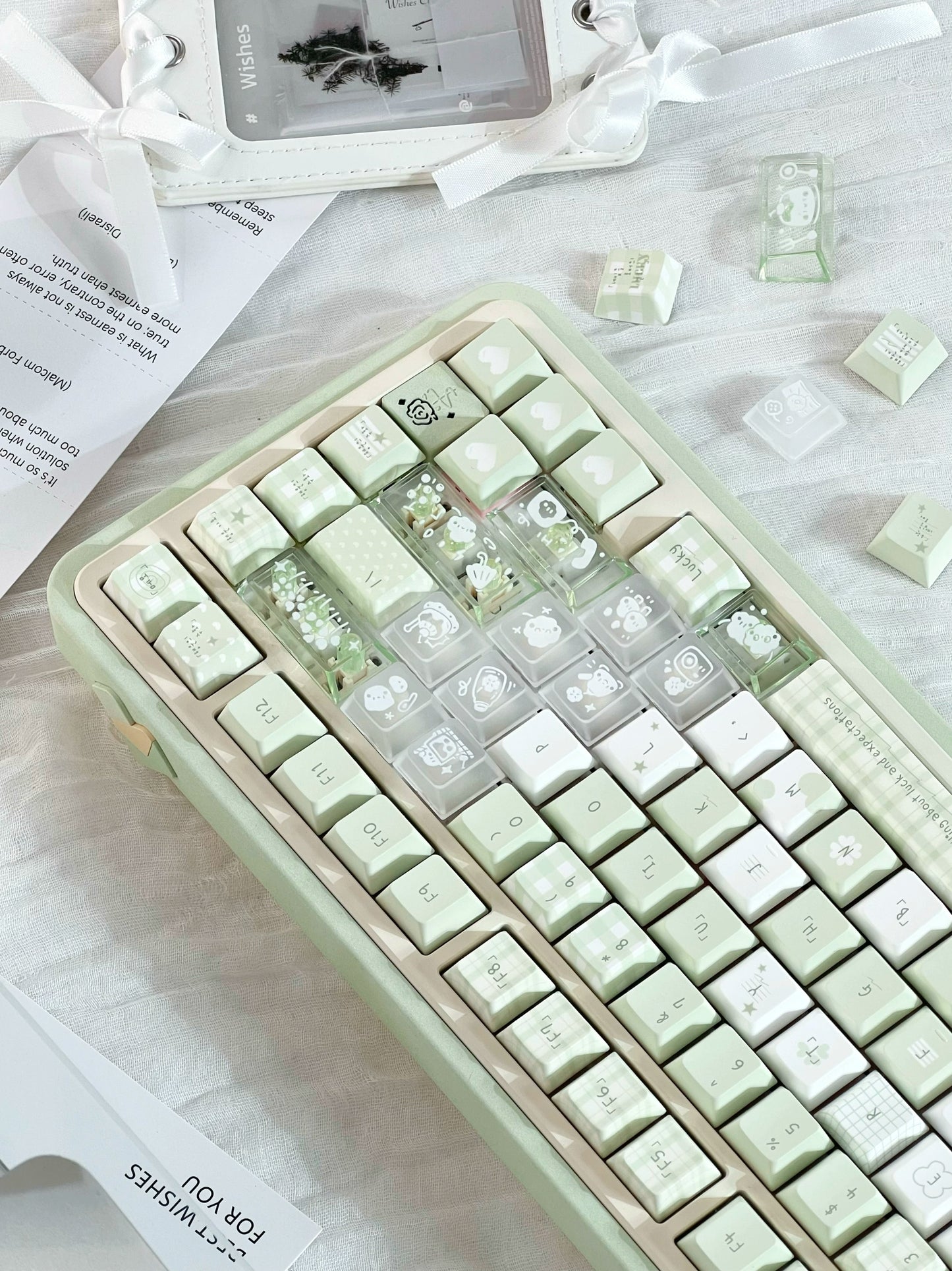 #0210 Forest Talk Fresh Pale Green Keycap (not including keyboard)