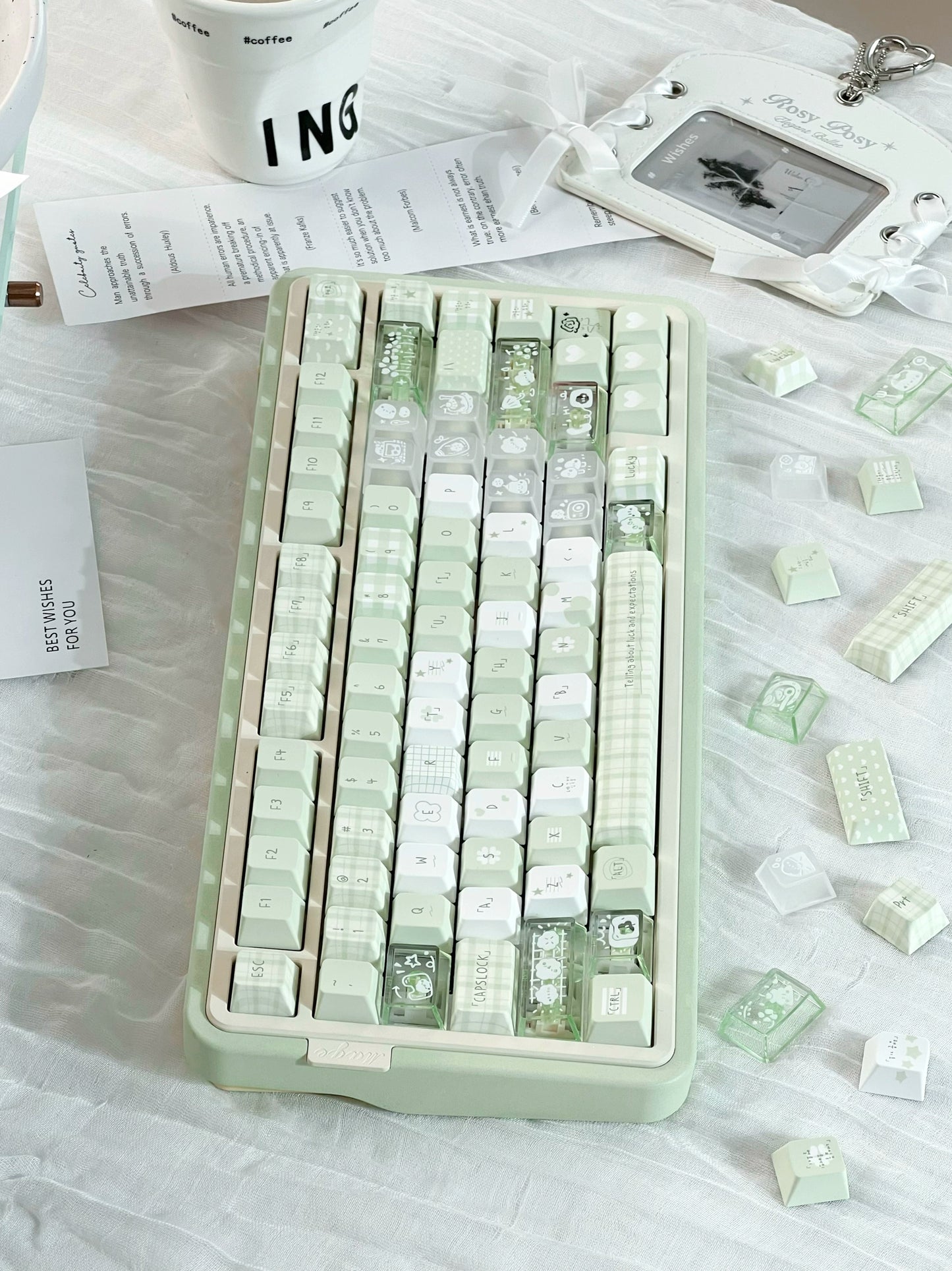 #0210 Forest Talk Fresh Pale Green Keycap (not including keyboard)