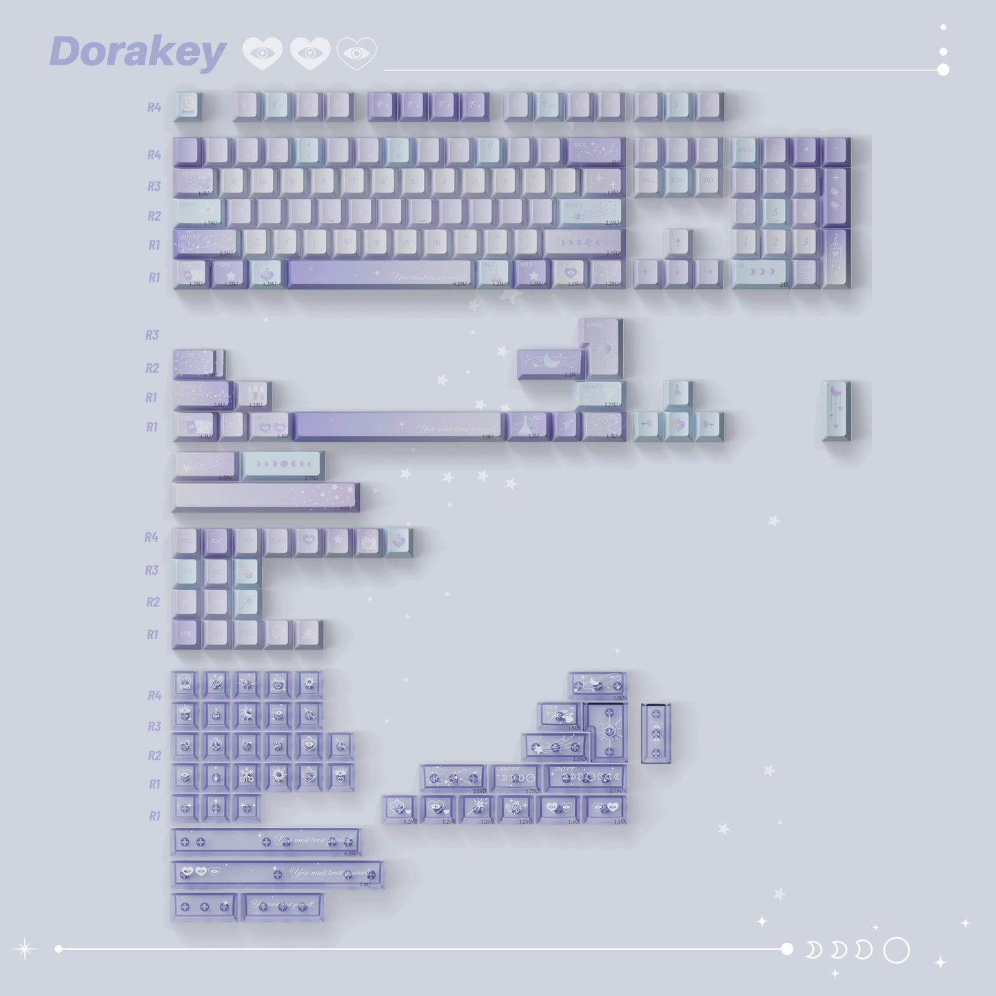 #0221 Purple Crystal Magic Lab Keycap Designed By Dorakey