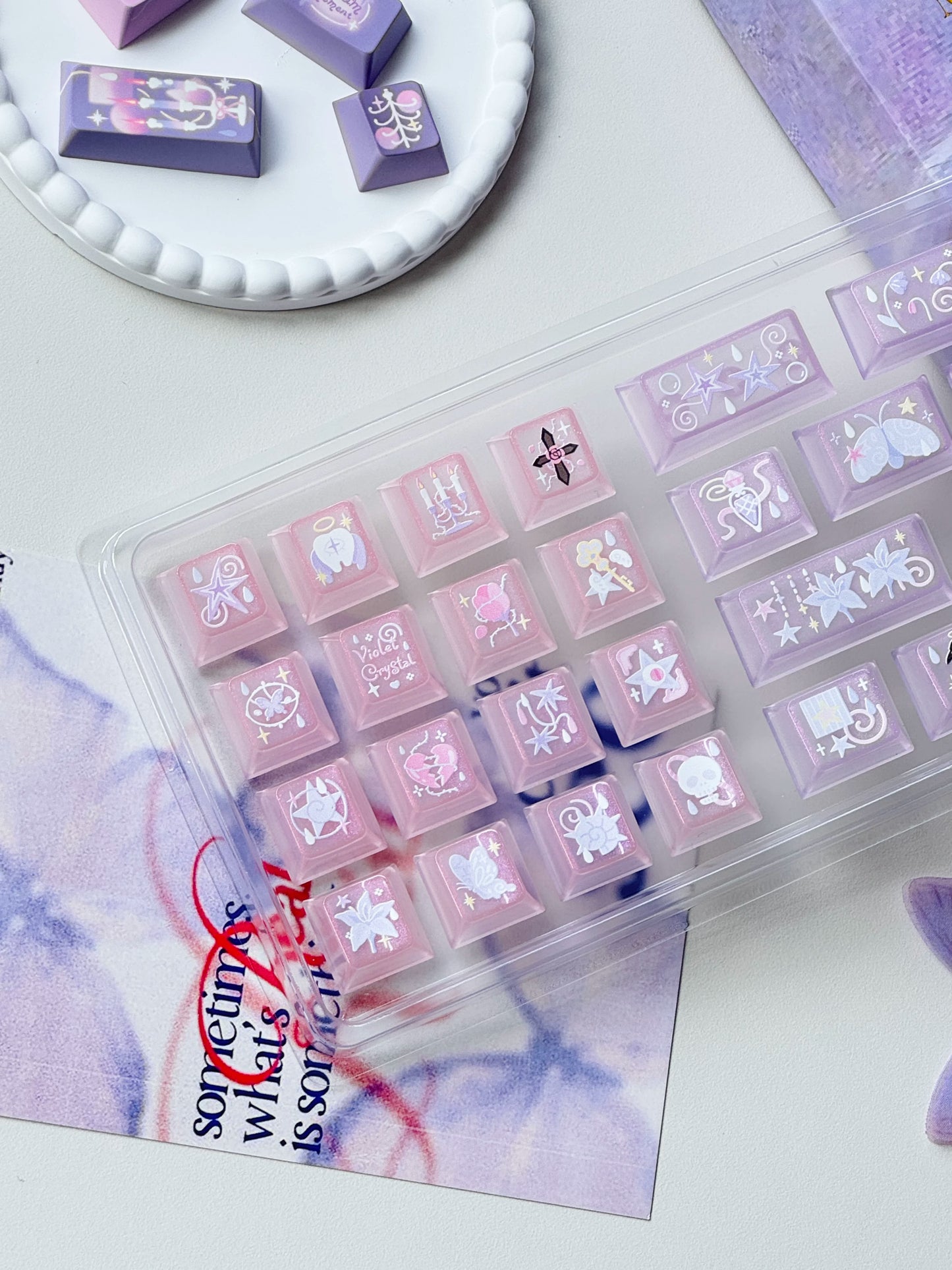 #0291 Purple Day Dream Keycaps Cherry Profile Designed By MoCoo