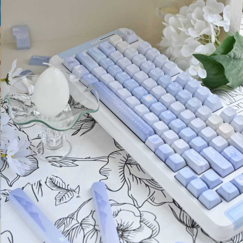 069 Pastel Blue Bai Yujing Keycap