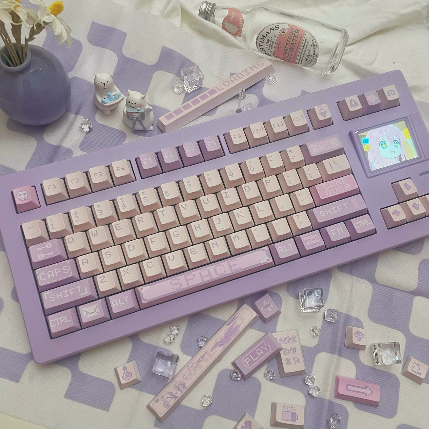 Pixel Magic Potion Purple Keycap Cherry/foa Profial Bobo Cat Studio