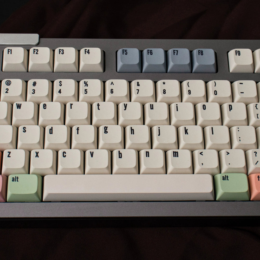 027 Canvas Pale Rainbow Classic Beige Keycaps 133 keys XDA profile