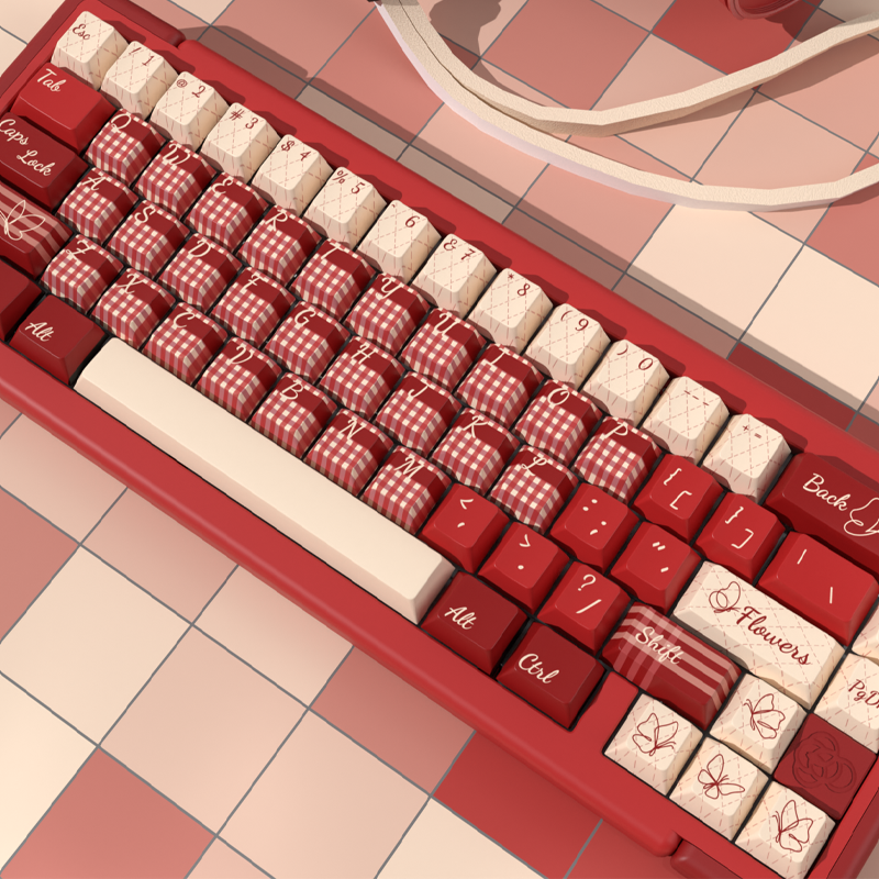 091 Dark Red Bean Nanguo 150-keys Cherry Profile Keycap