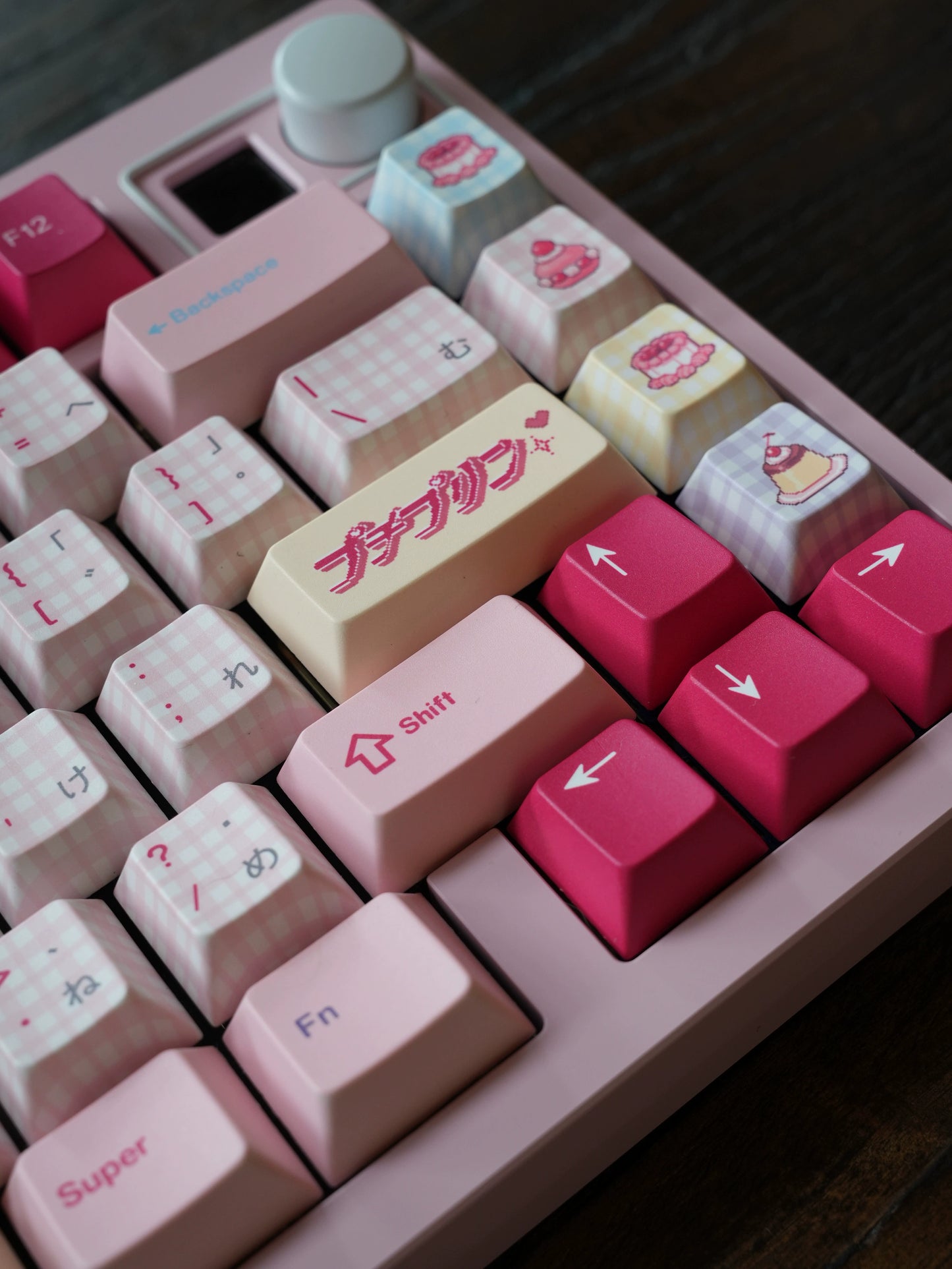 #0242 Showa Dessert Cream Soda Pastel Grid Keycaps Designed By Keyria Labs