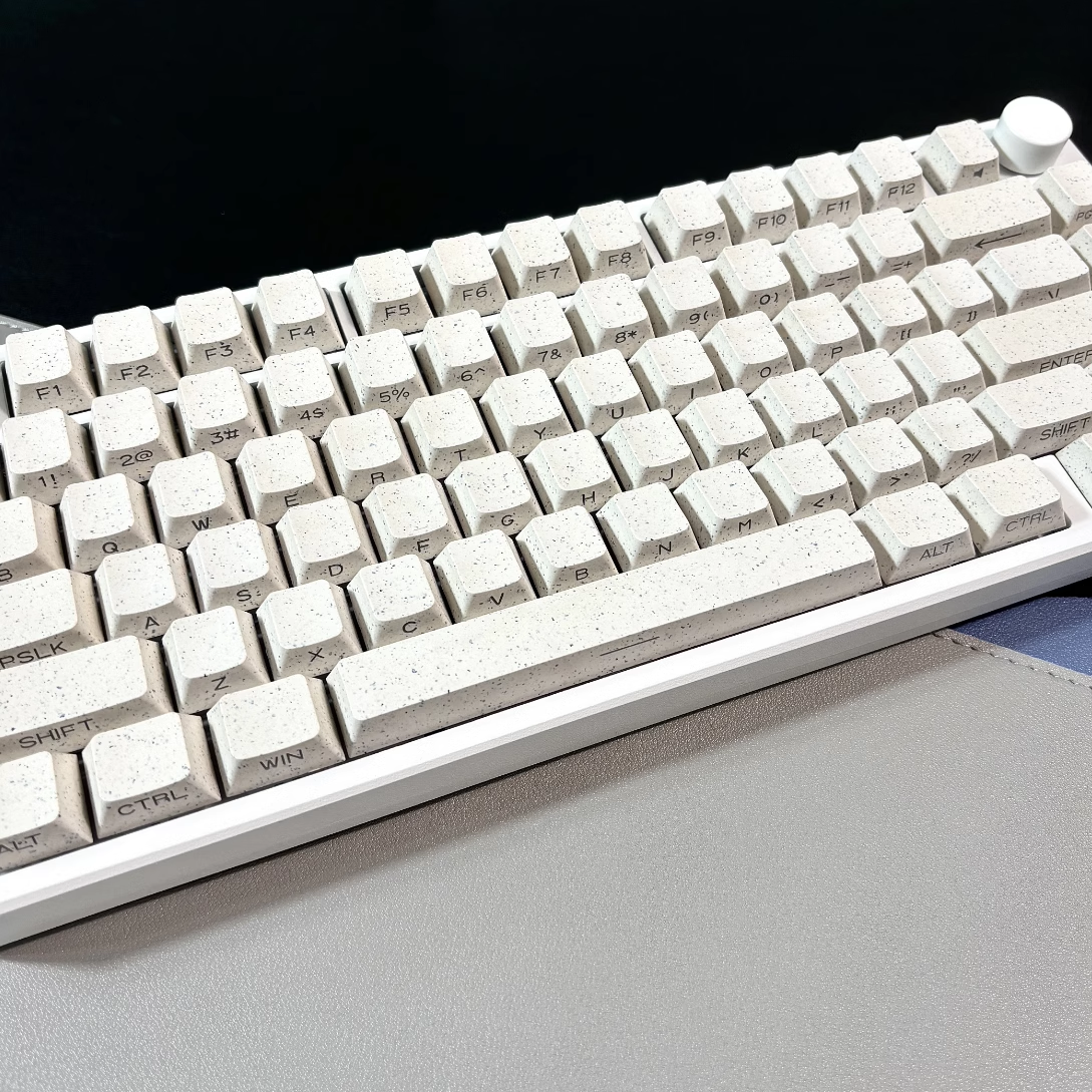 019 Beige Grain recovery 131 keys cherry profile side print keycaps