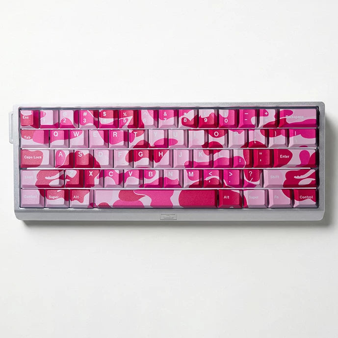 #0273 Pink Camo Keycap Cherry Profile(Please Check Matching Keyboard Layout)