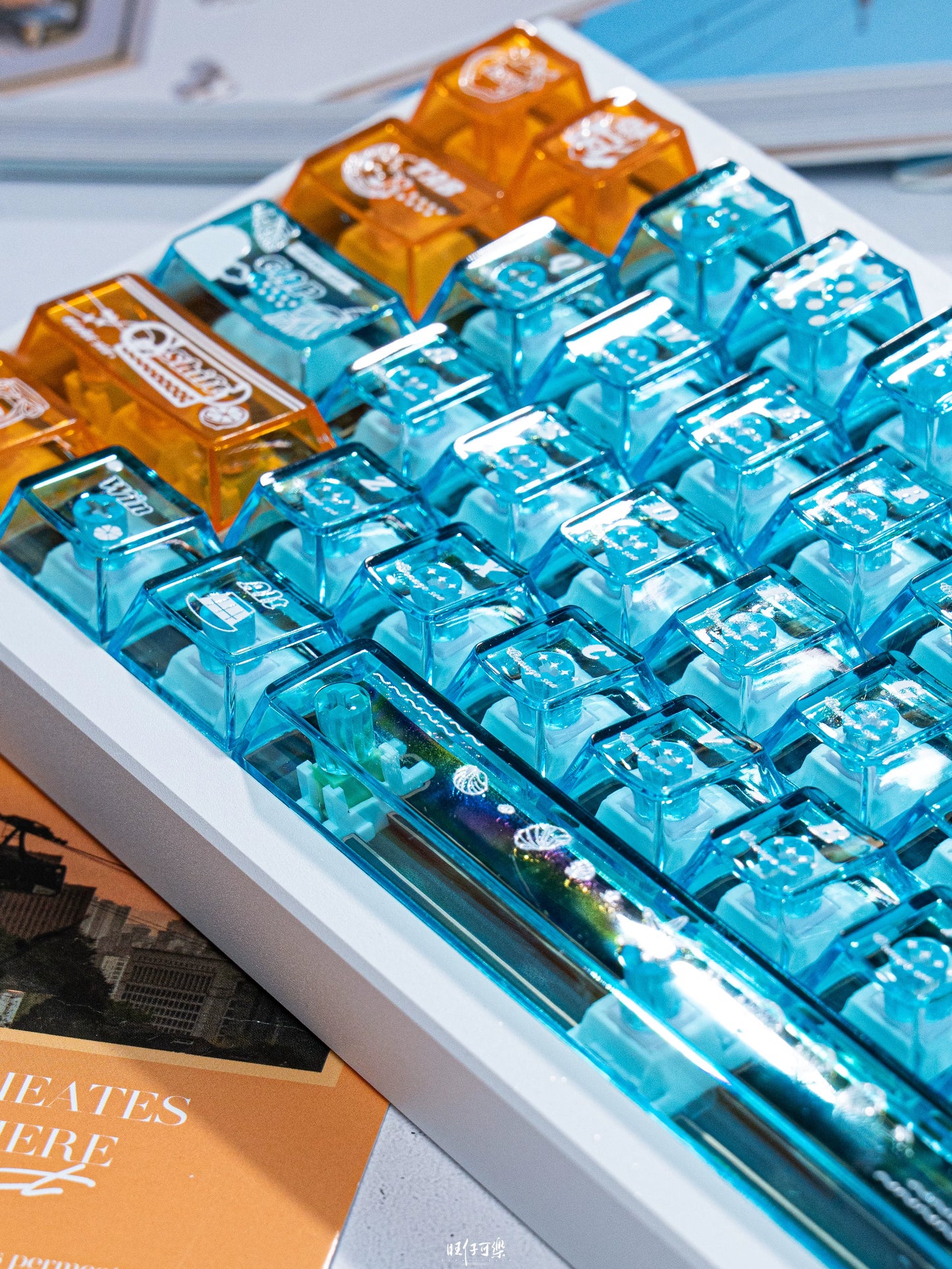 #0226 Orange Sea Keycaps designed by Endless Lab (not including keyboard)