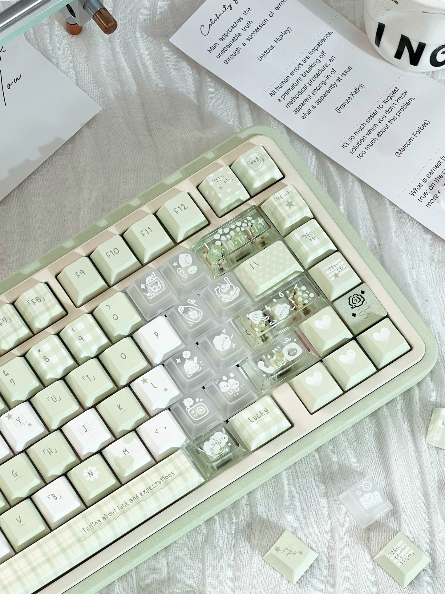 #0210 Forest Talk Fresh Pale Green Keycap (not including keyboard)