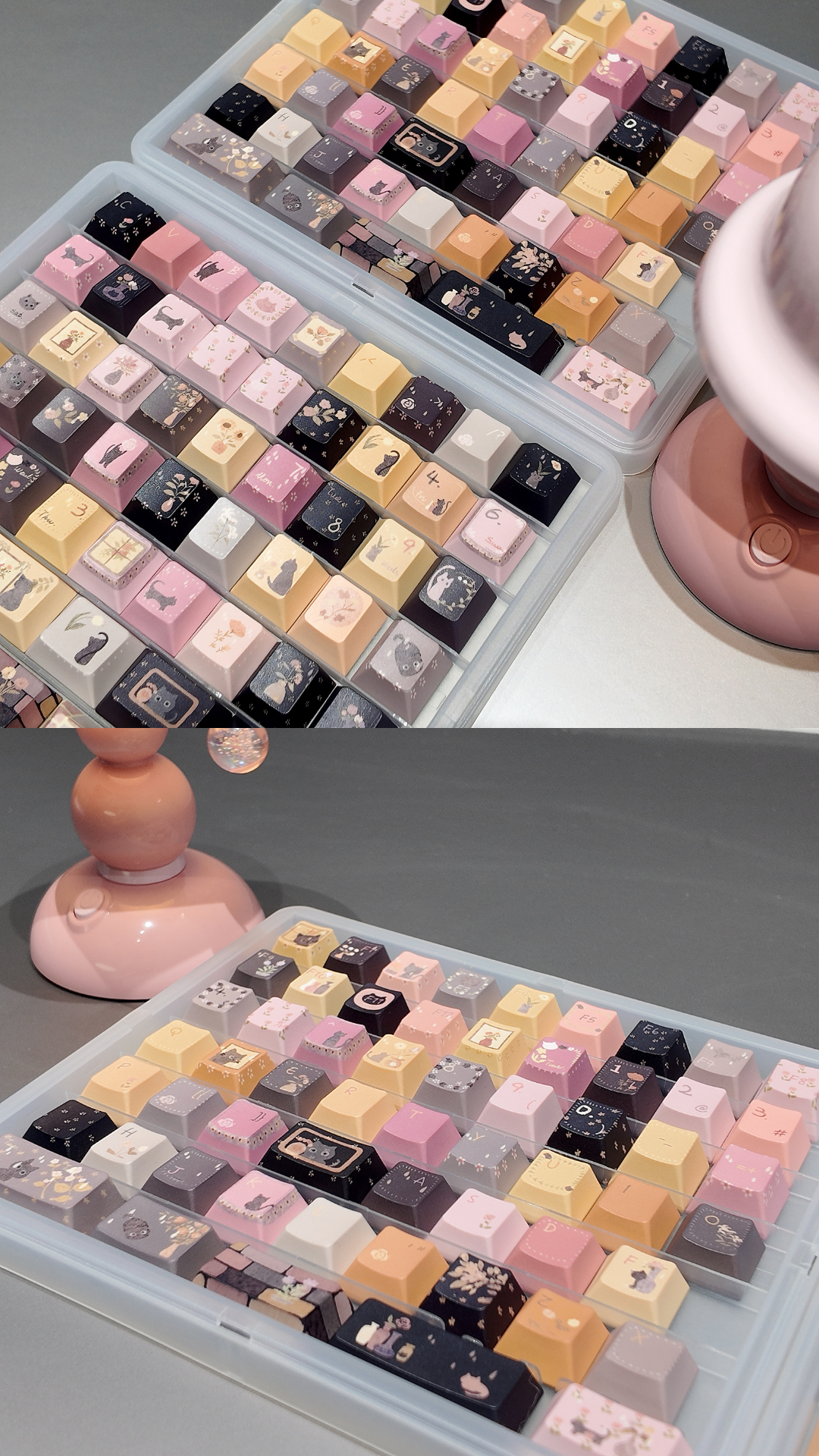 #0238 Catsgarden Cute Cat Keycap Cherry Profile (not Including Keyboard)