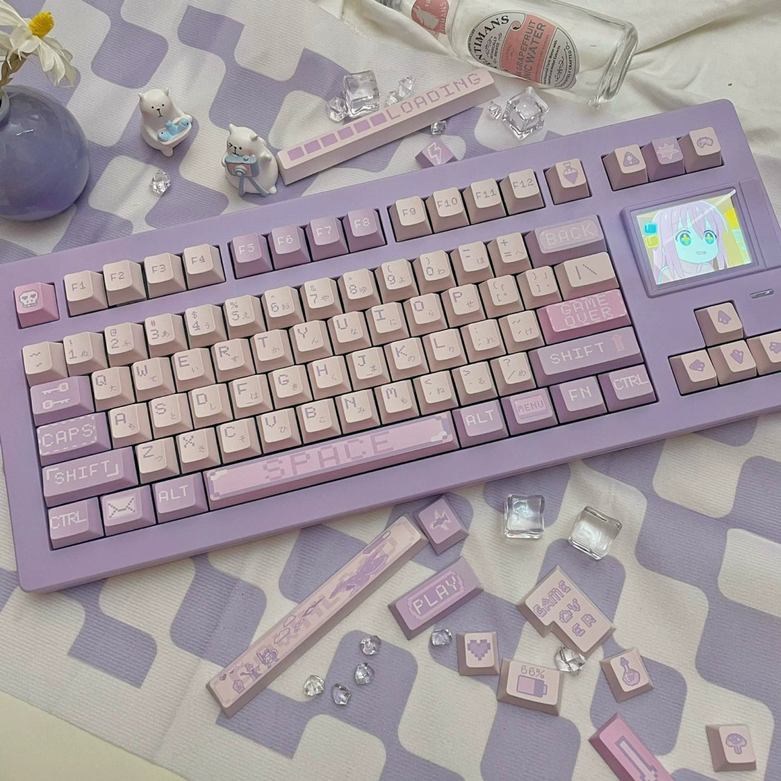 Pixel Magic Potion Purple Keycap Cherry/foa Profial Bobo Cat Studio