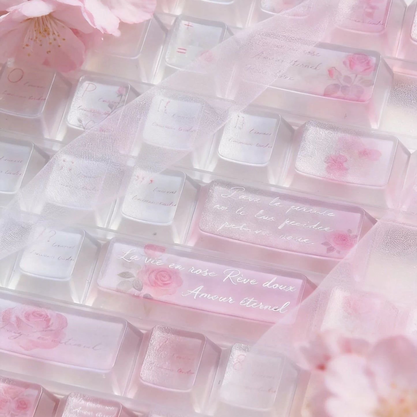 #0289 PINKROSE Misty Keycap Cherry Profile