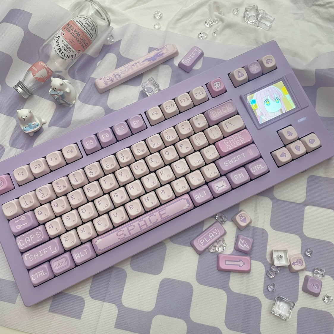 Pixel Magic Potion Purple Keycap Cherry/foa Profial Bobo Cat Studio