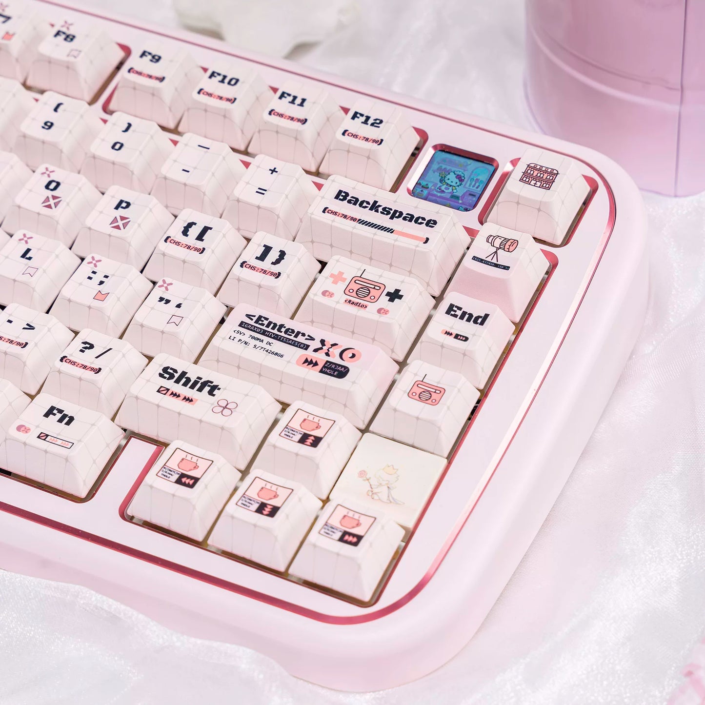 #0256 Cute Coder Keycap Cherry Profile Designed By URE（not including keyboard）