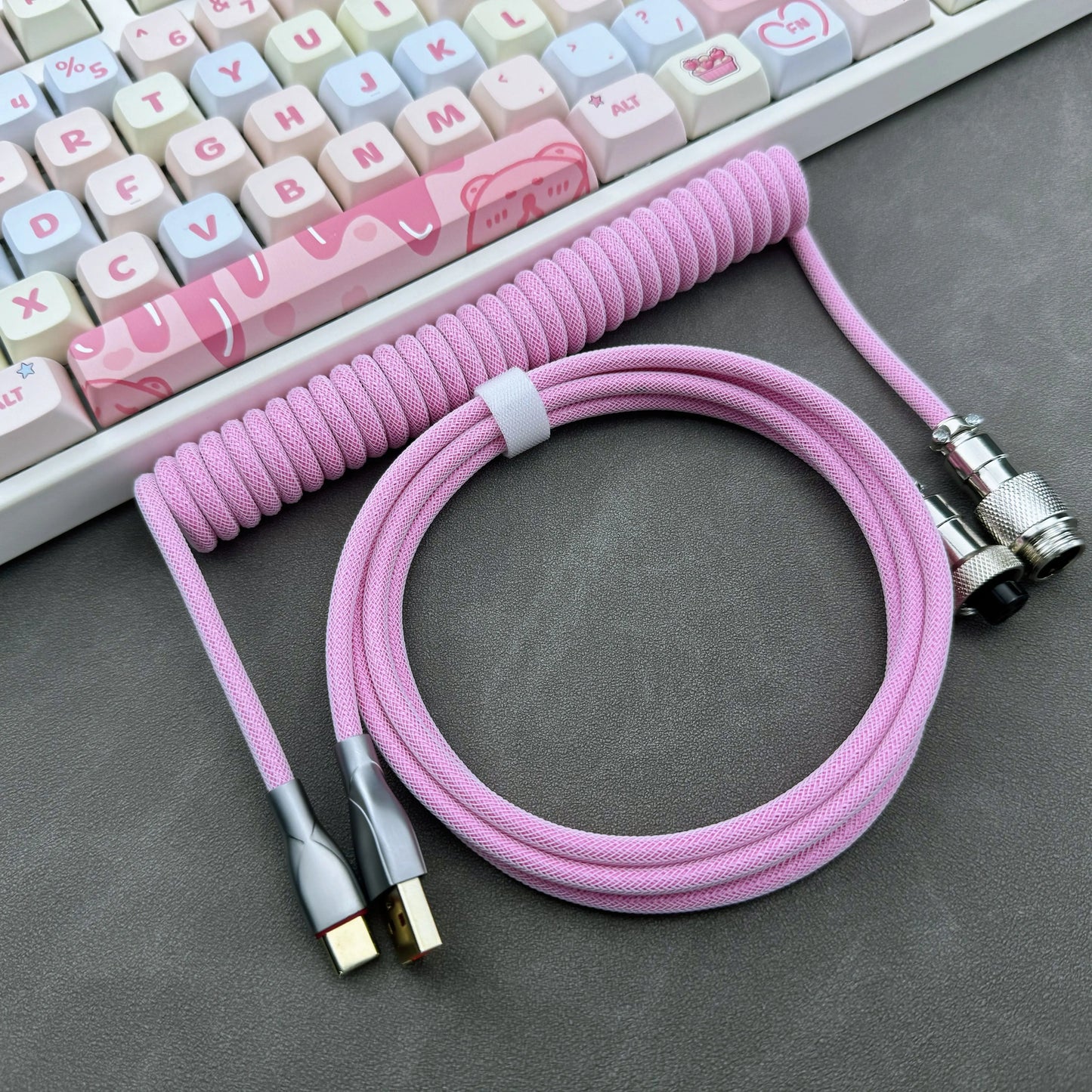 Stretchable Coiled Cable USB-C Type