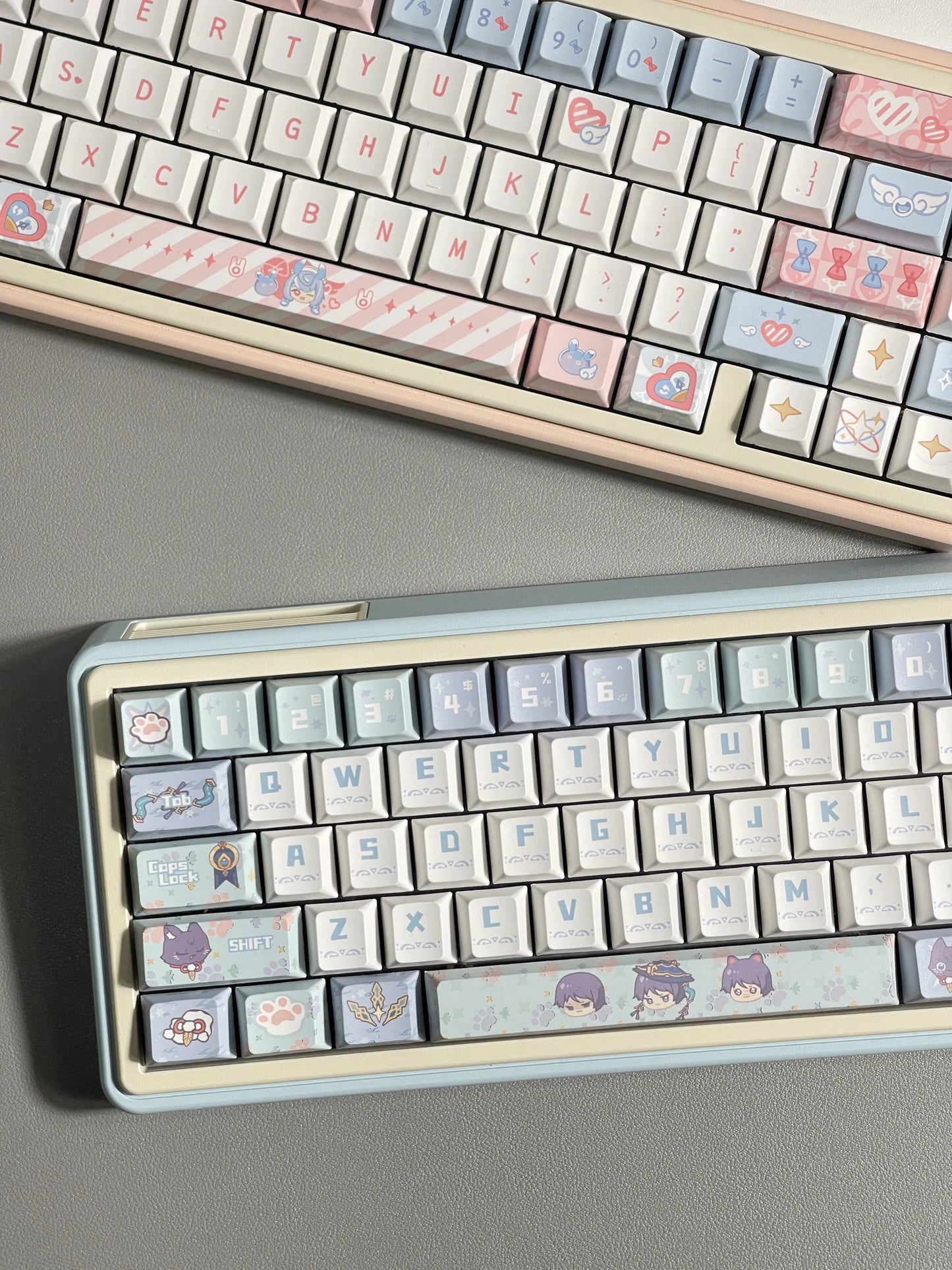 110 Sigewinne /wanderer /Chopper Keycap Cute Pastel Pink Blue Yellow Keycaps